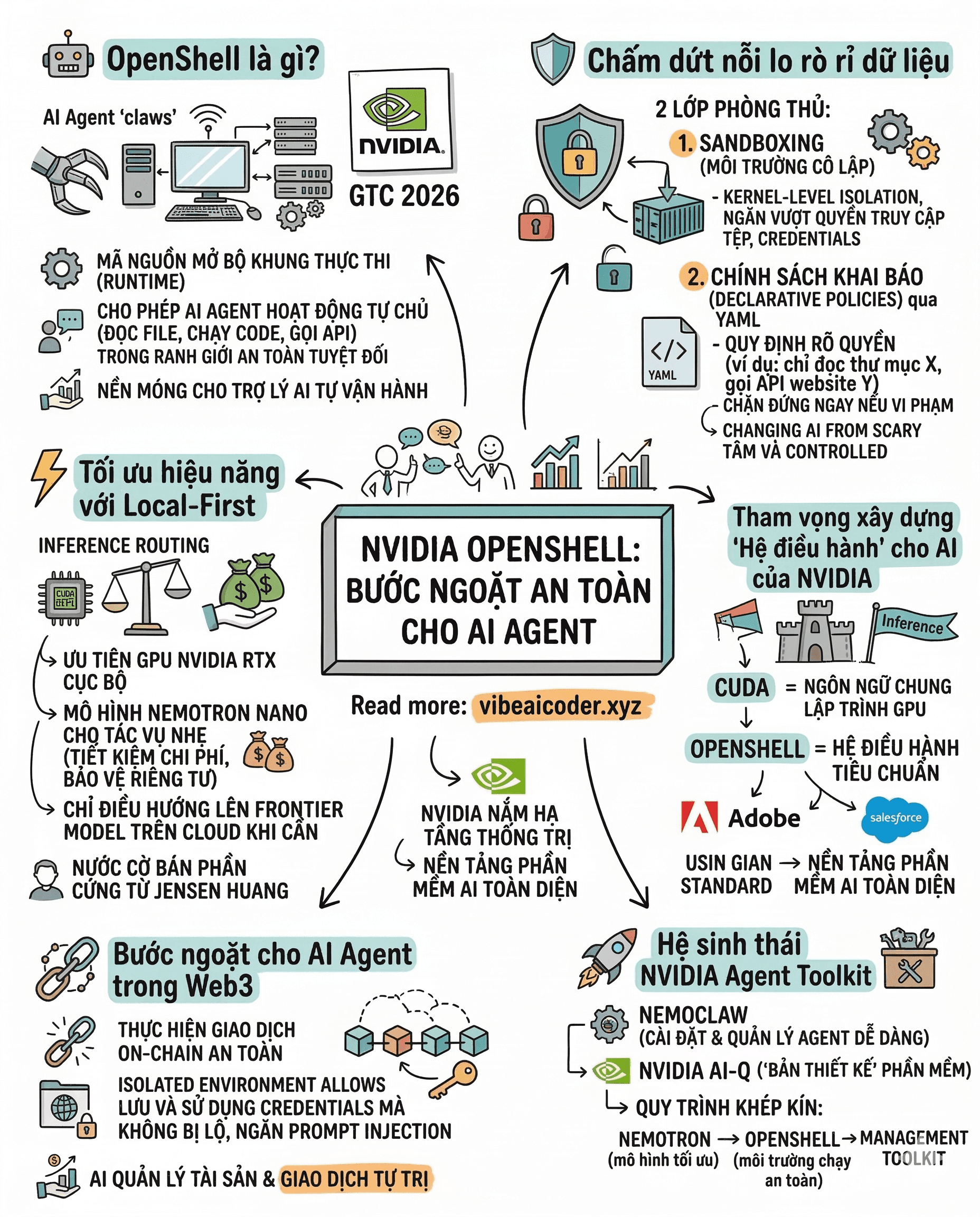 🛡️ NVIDIA OpenShell: "Lớp Giáp" Bảo Mật Cho Kỷ Nguyên AI Agent Tự Trị