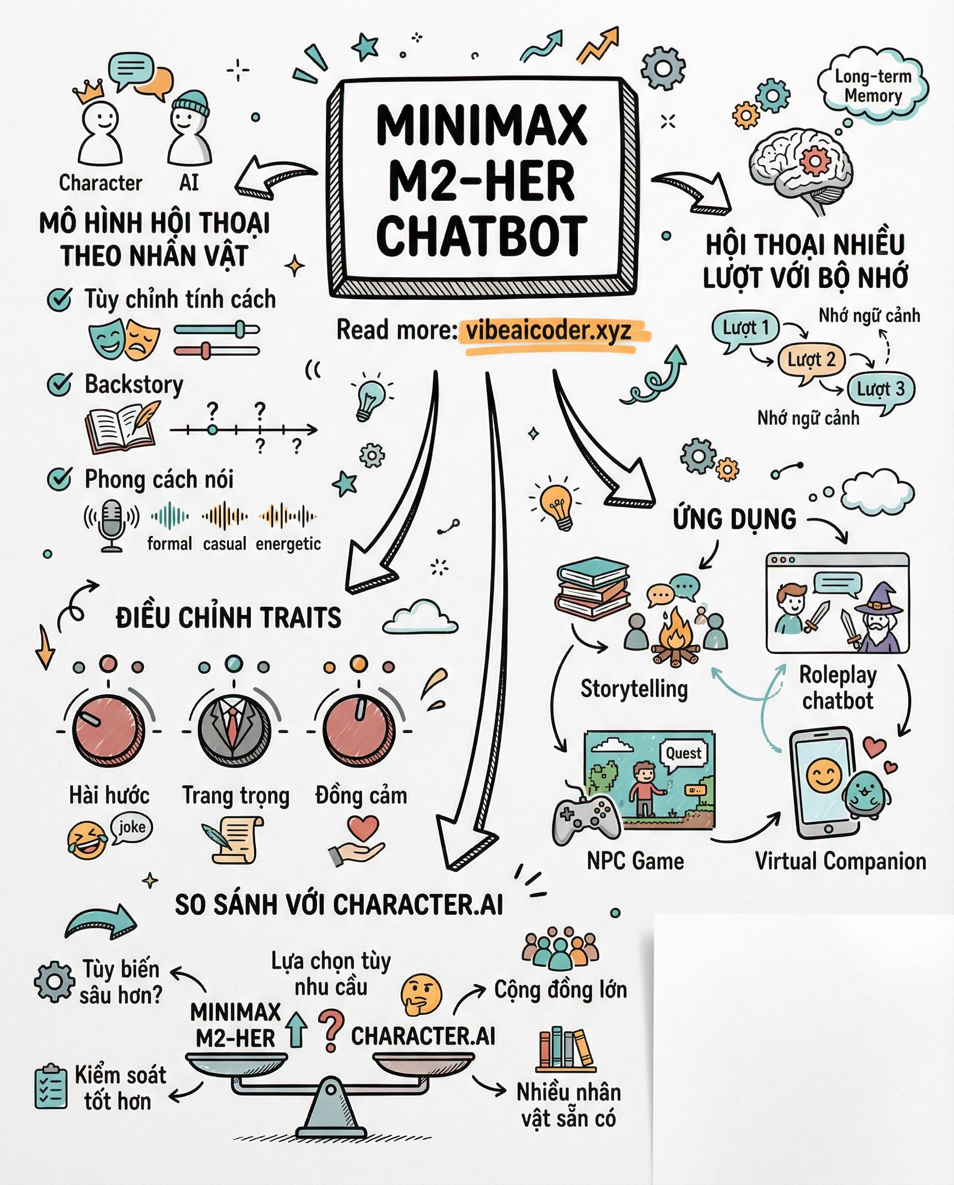 🤖 MiniMax M2-Her: Mô Hình AI Tạo Nhân Vật Biết Nói Chuyện Như Người Thật