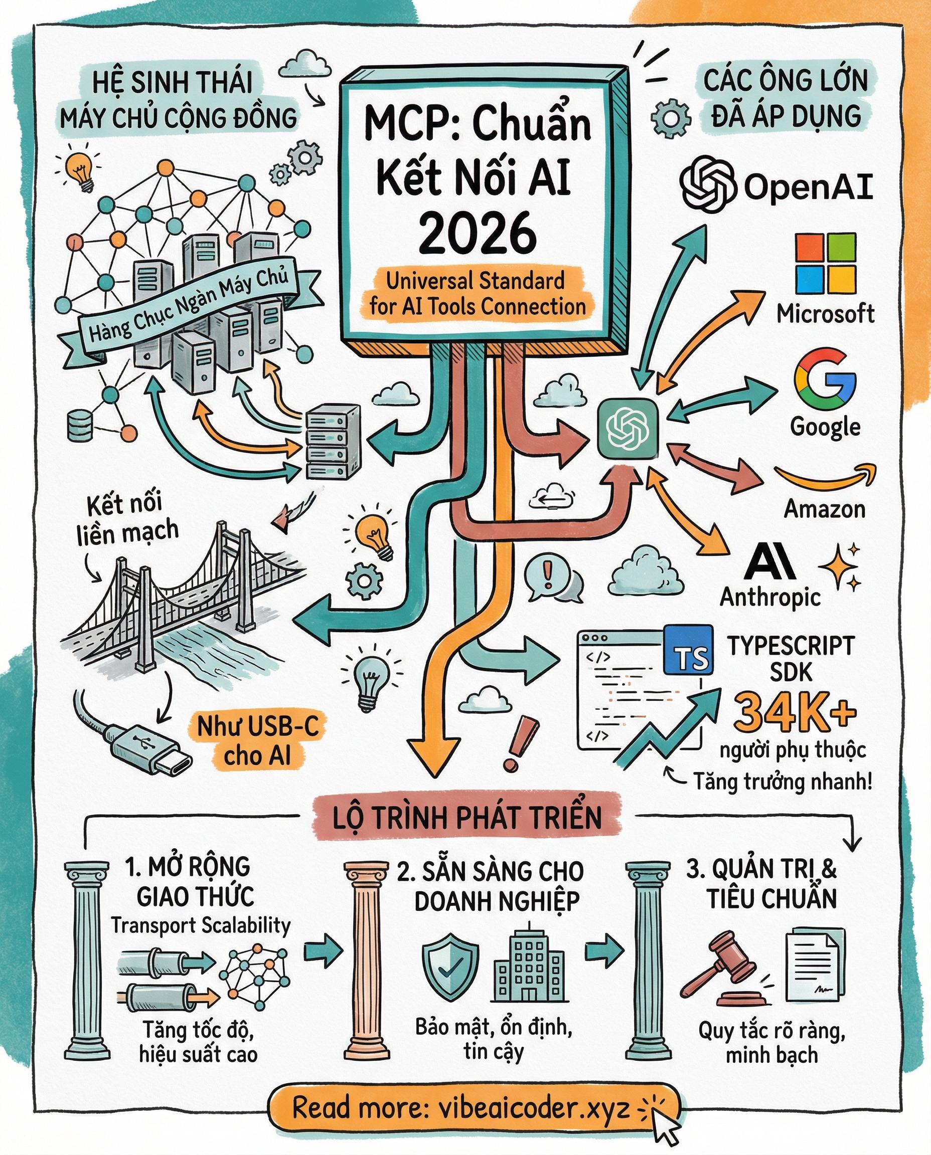 🔌 MCP 2026: Chuẩn Kết Nối AI Mà Mọi Developer Cần Biết