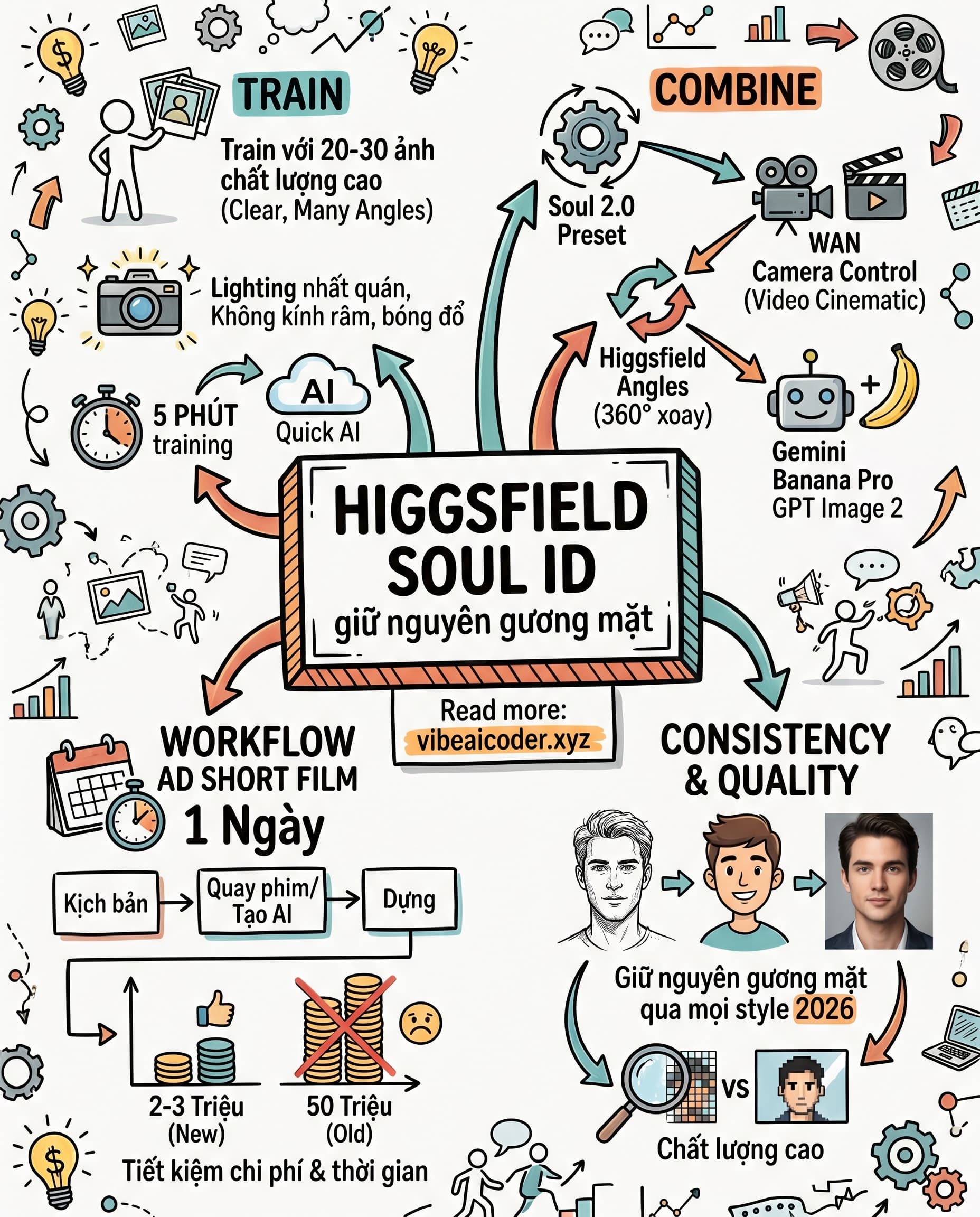 🎭 Higgsfield SOUL ID 2026: Bí mật giữ nguyên gương mặt nhân vật qua mọi prompt