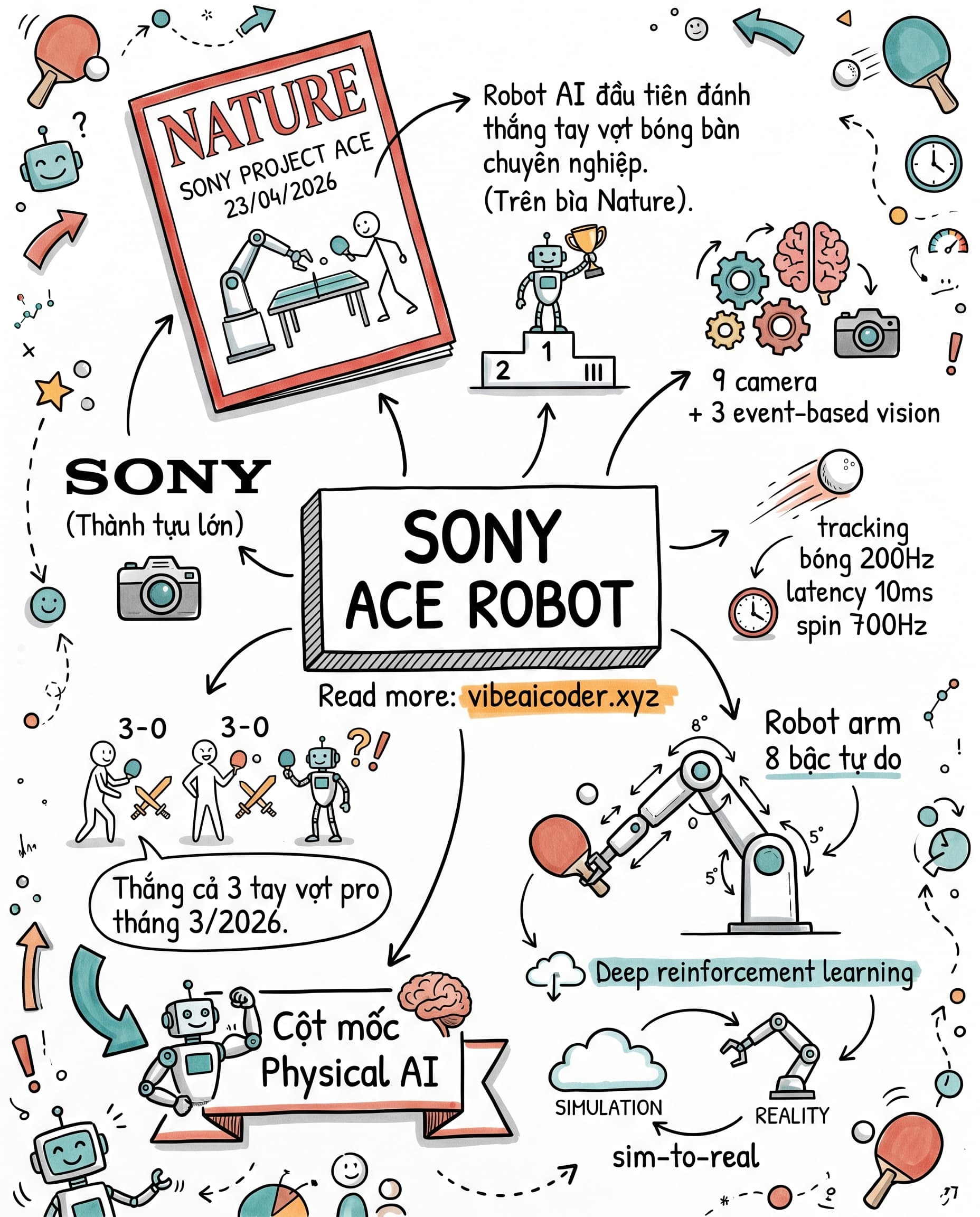 🏓 Sony Project Ace robot bóng bàn đánh bại tay vợt chuyên nghiệp