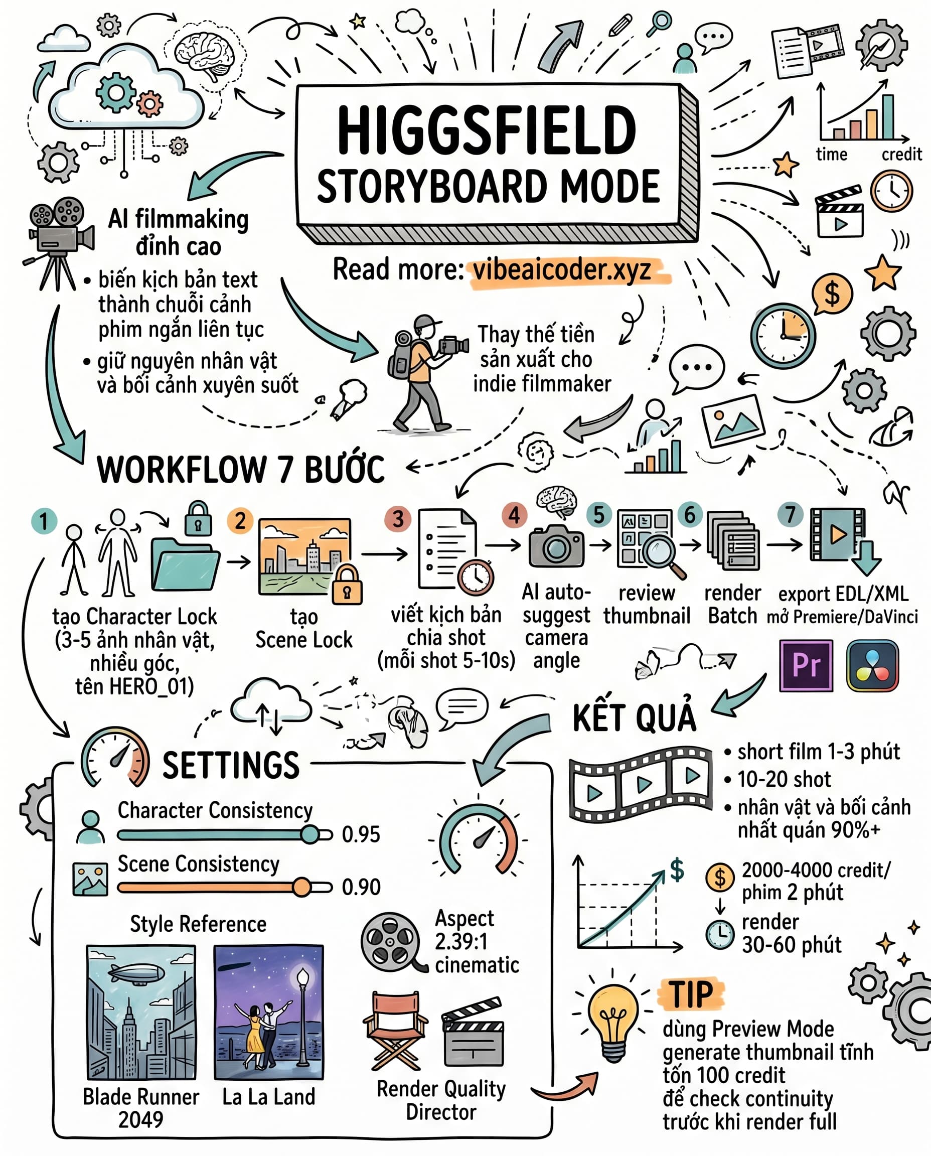 🎬 Higgsfield Storyboard Mode 2026: Biến kịch bản thành phim ngắn chỉ 60 phút