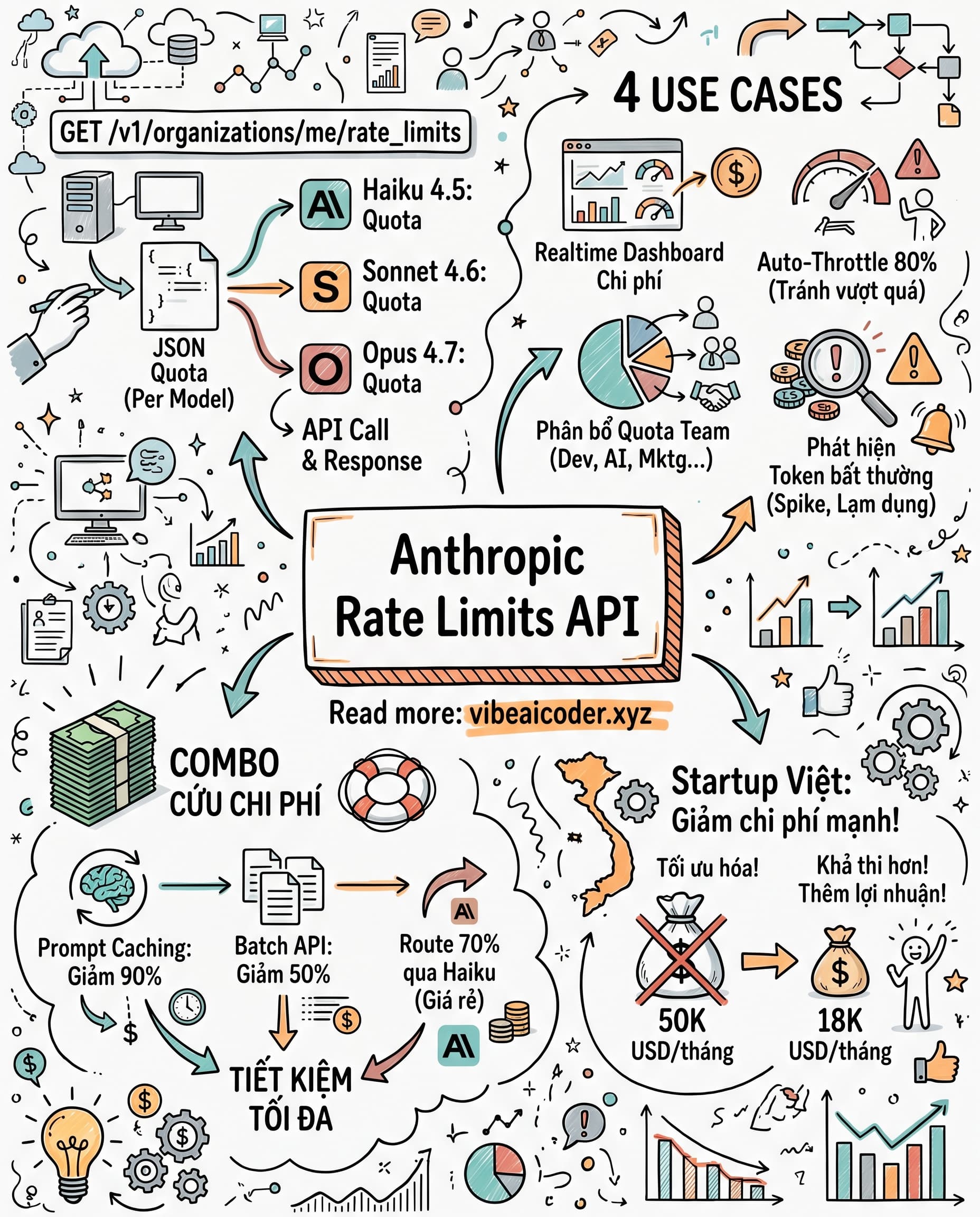 🔥 Rate Limits API Mới Của Claude Giúp Dev Việt Tiết Kiệm 60% Chi Phí AI