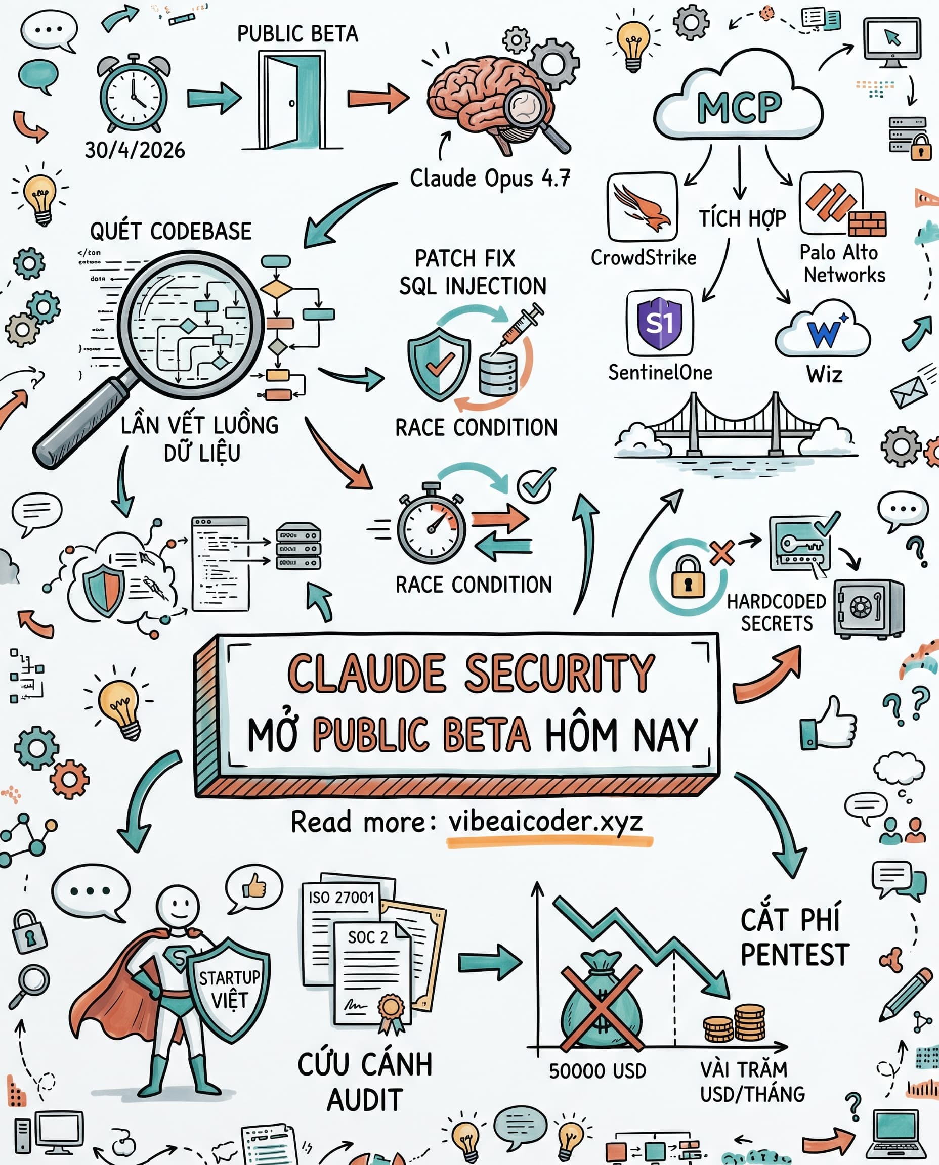 🔒 Claude Security Public Beta Vừa Ra Mắt, Cứu Cánh Audit SOC 2 Cho Startup Việt
