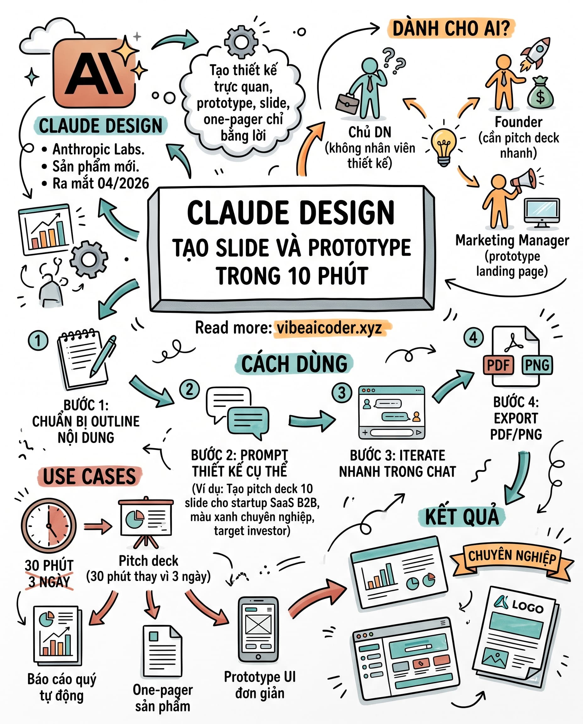 🎨 Claude Design: Tạo Slide Và Prototype Chuyên Nghiệp Chỉ Bằng Lời Nói