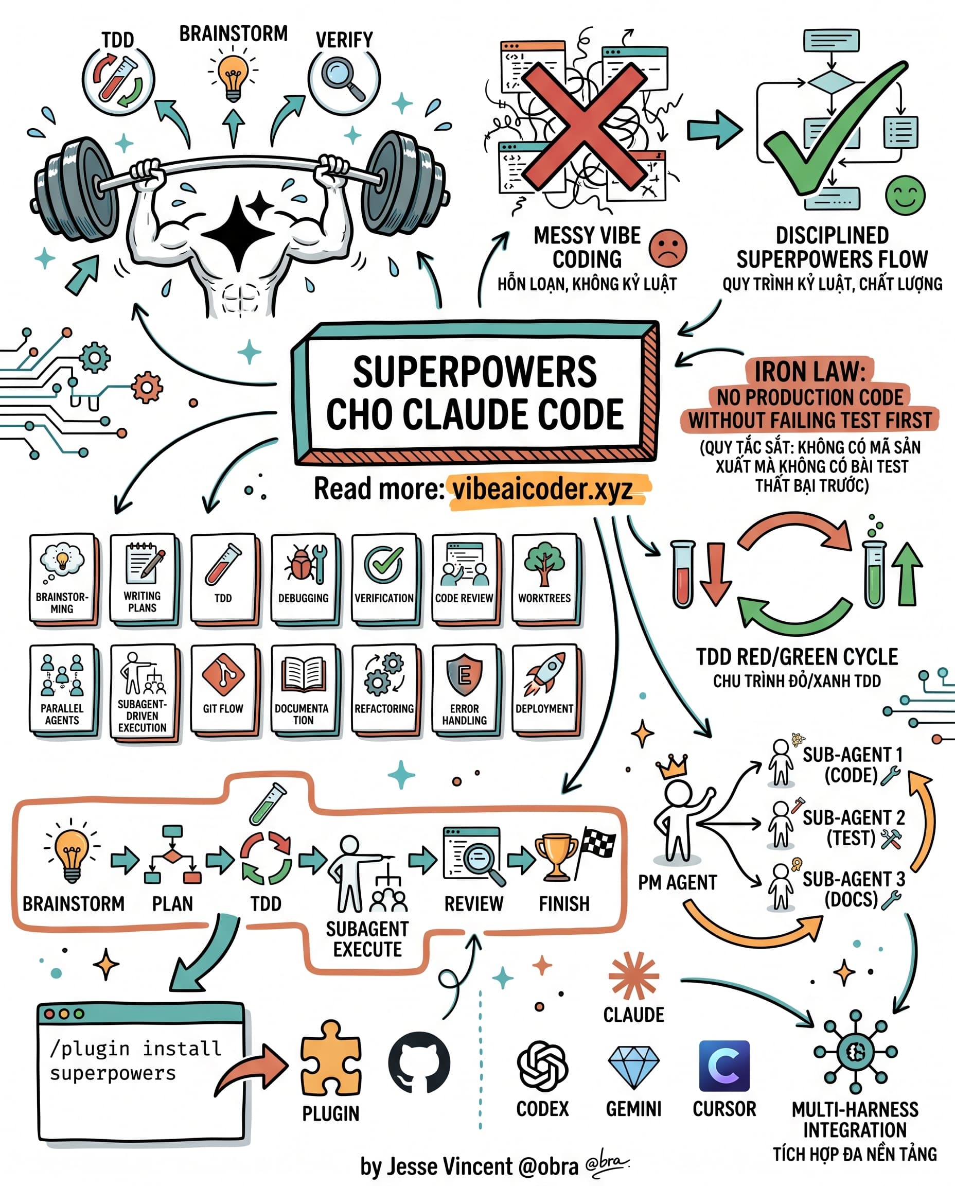 💪 Cài Superpowers cho Claude Code: Phong cách phát triển AI thay đổi hoàn toàn