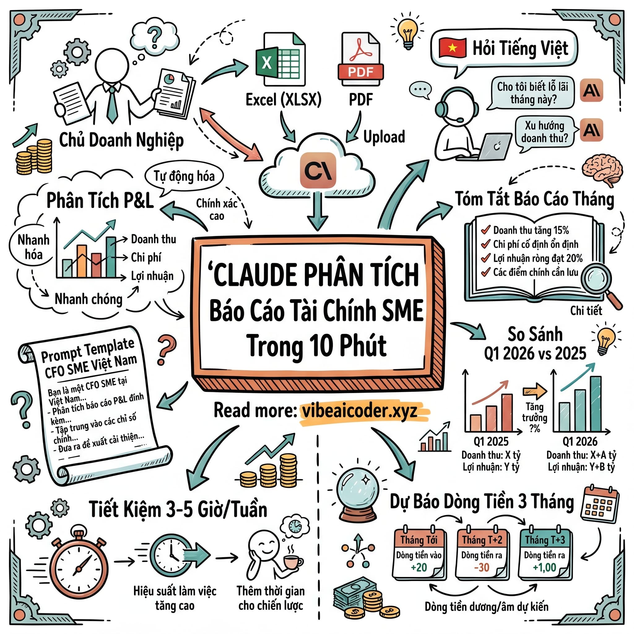 🧠 Dùng Claude Phân Tích Báo Cáo Tài Chính Chỉ Trong 10 Phút