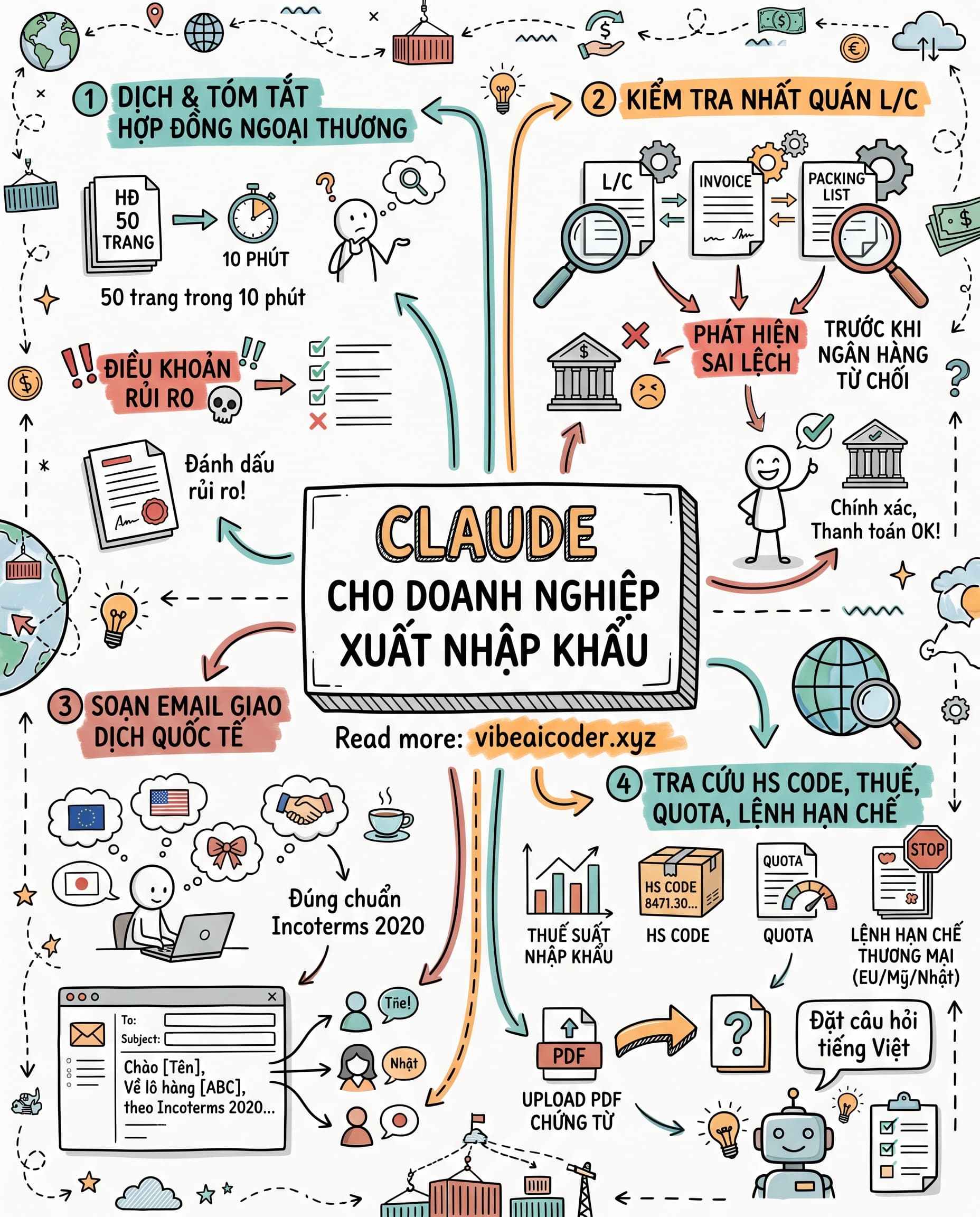 🚢 Claude Giúp Doanh Nghiệp Xuất Nhập Khẩu Xử Lý Chứng Từ Nhanh Gấp 3 Lần