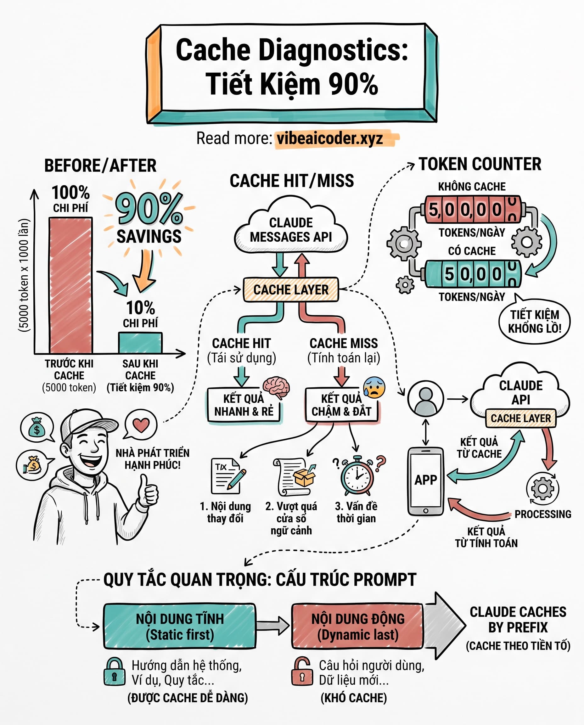 💸 Anthropic Ra Mắt Cache Diagnostics: Tiết Kiệm 90% Chi Phí Claude API