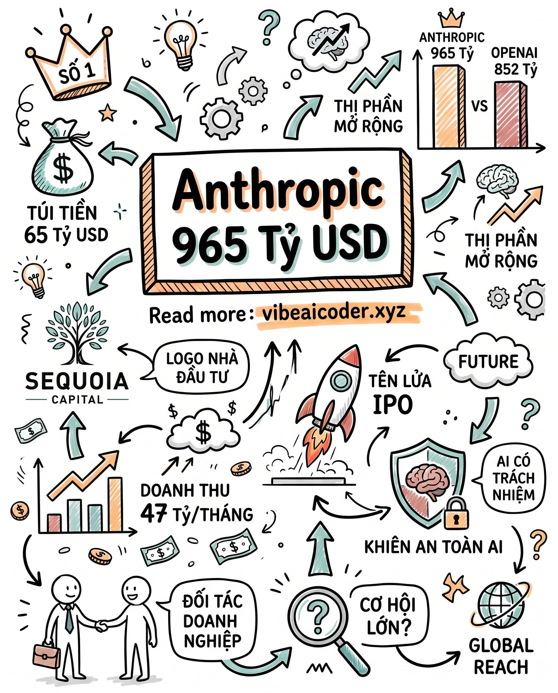 🚀 Anthropic Huy Động $65 Tỷ USD, Vượt OpenAI Trở Thành Startup AI Đắt Giá Nhất Thế Giới