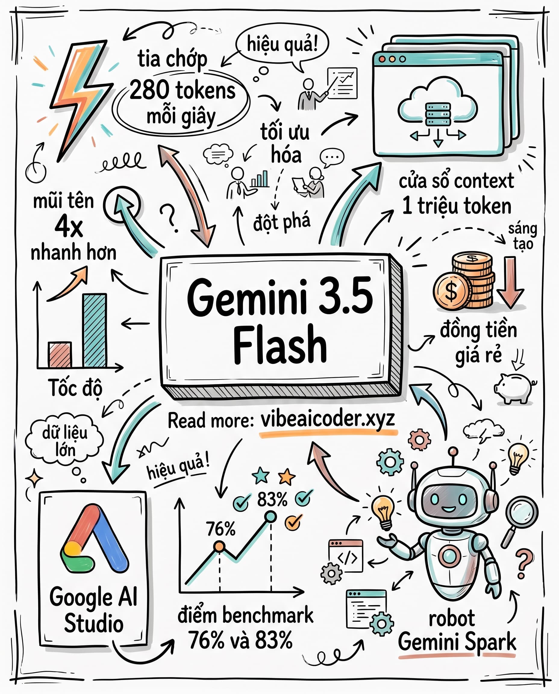 🚀 Gemini 3.5 Flash Cho Vibe Coder Không Biết Lập Trình: Hướng Dẫn Từng Bước
