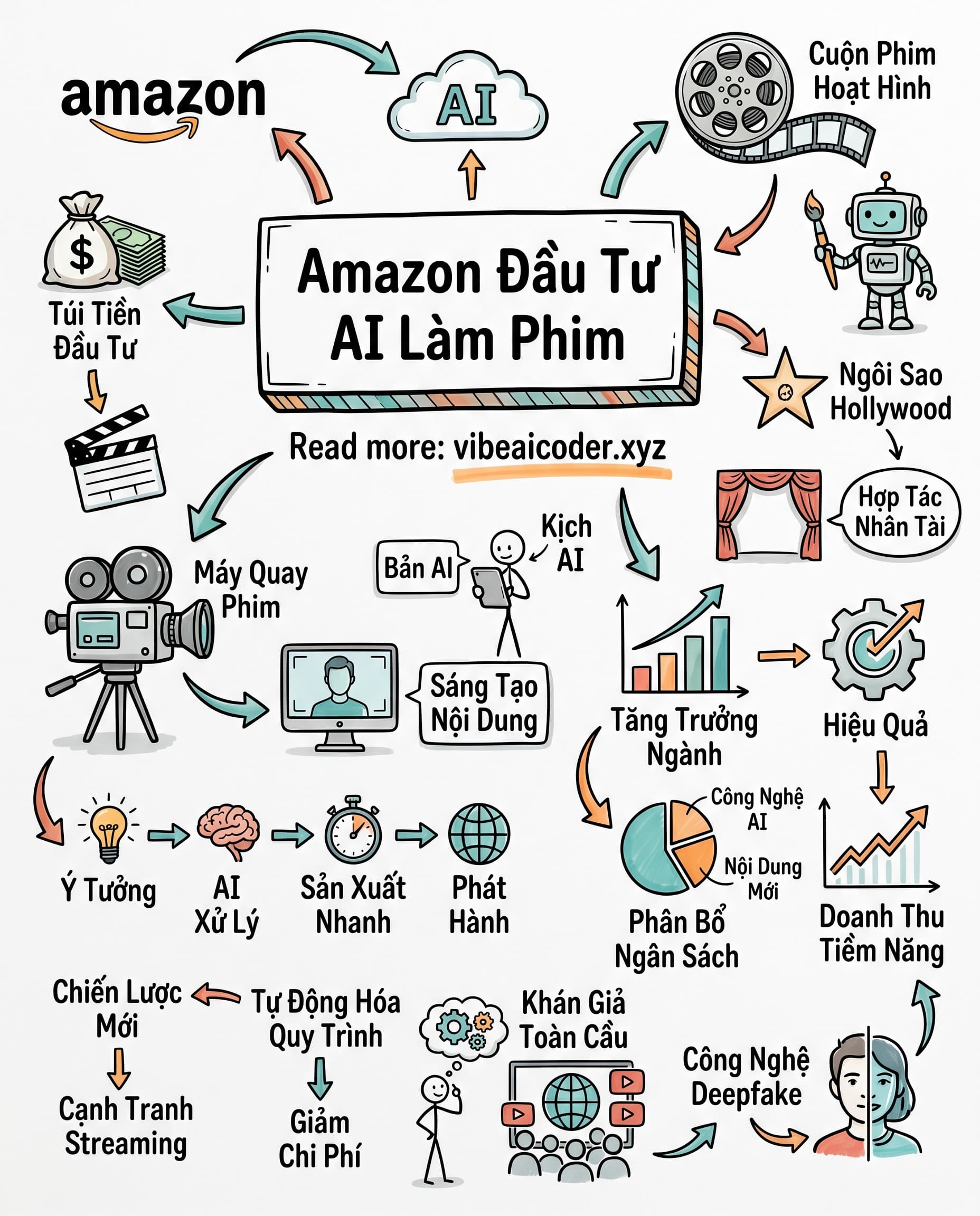 🎬 Amazon Rót Tiền Cho AI Làm Phim Hoạt Hình, Hollywood Đang Thay Đổi Mãi Mãi?