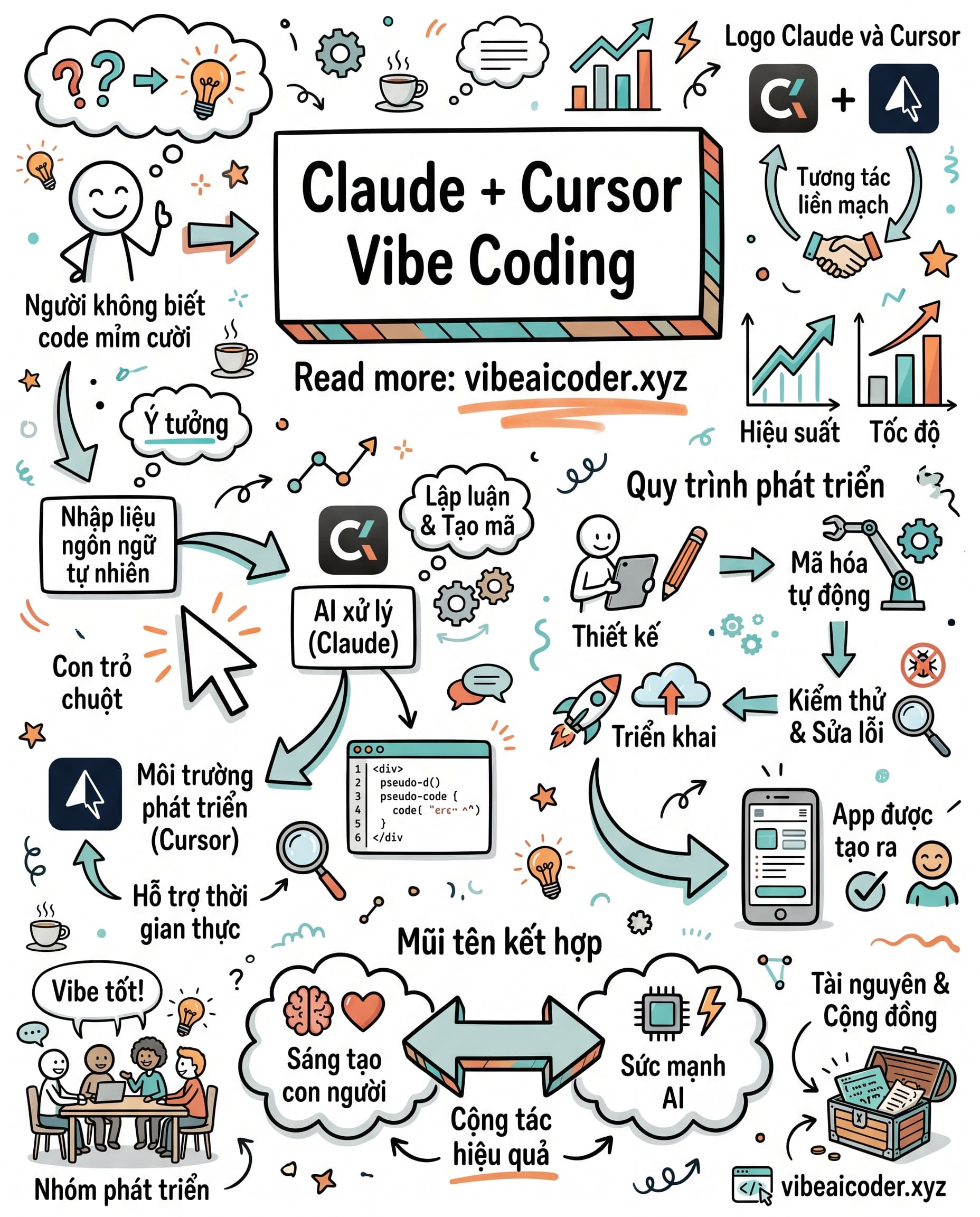 🚀 Kết Hợp Claude và Cursor: Bí Quyết Vibe Coding Không Cần Biết Lập Trình