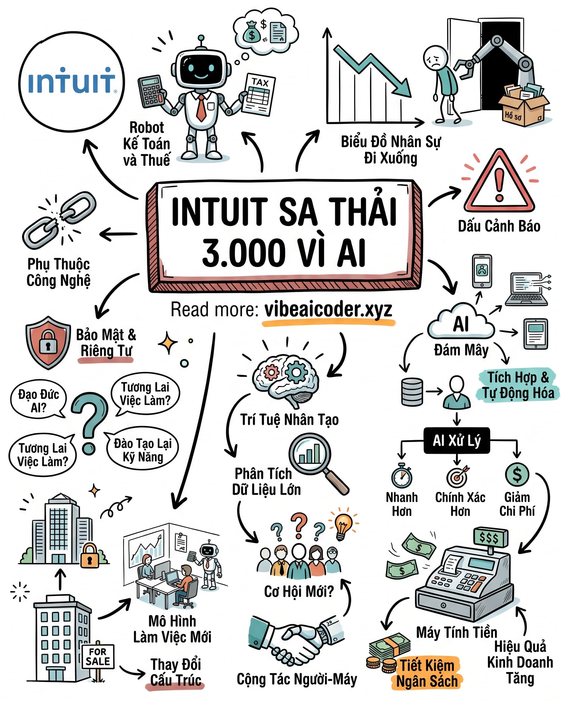 🤖 Intuit Sa Thải 3.000 Nhân Viên: Khi AI Agent Thay Thế Kế Toán Và Thuế