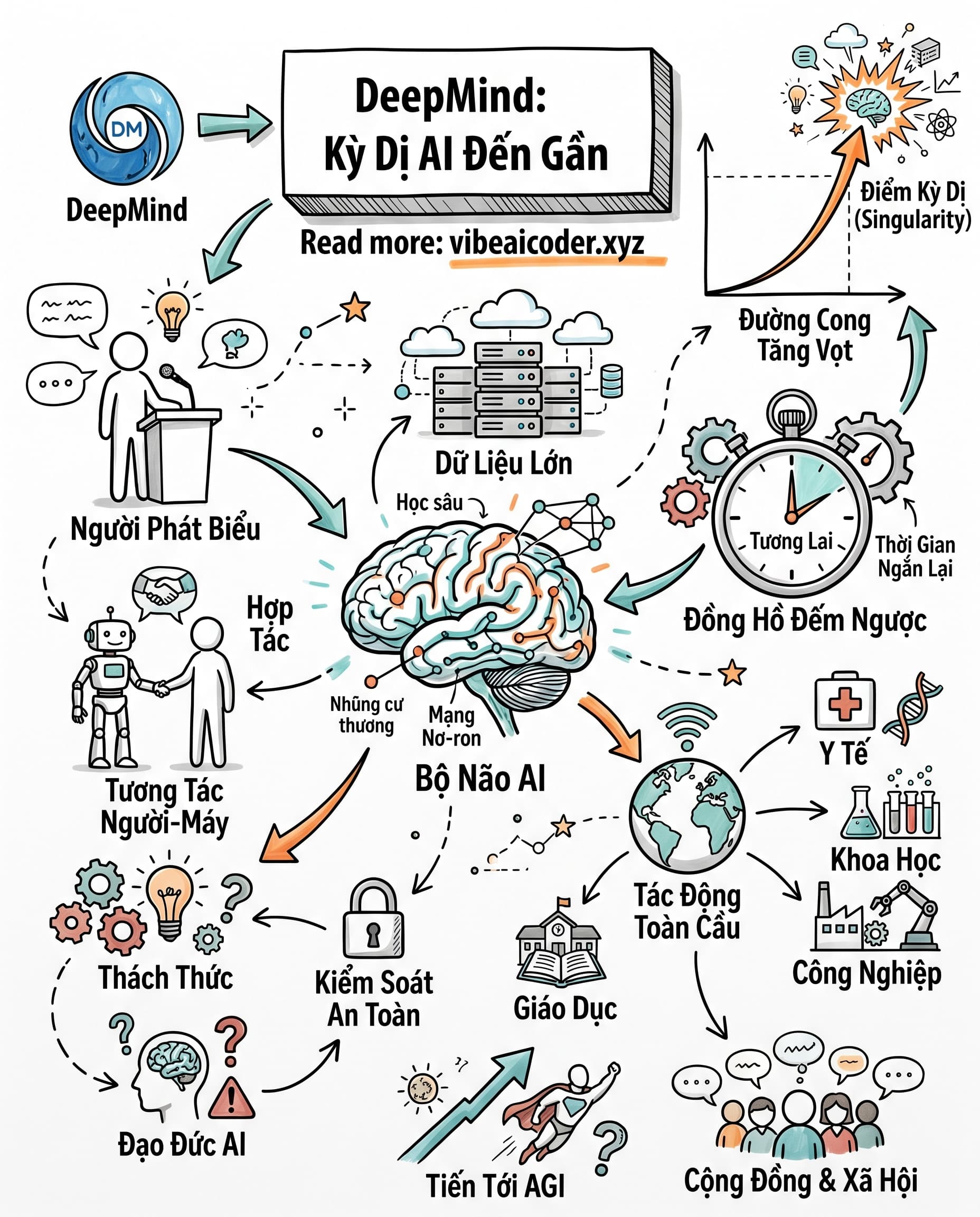 🤯 CEO DeepMind Tuyên Bố Nhân Loại Đang Đứng Trước Kỳ Dị AI Rồi