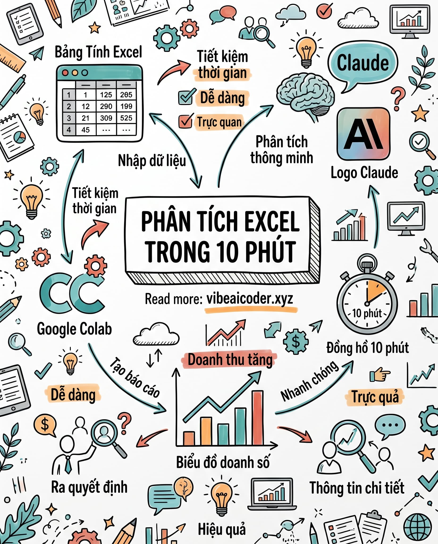 📊 Phân Tích File Excel Doanh Số Chỉ Trong 10 Phút Với Claude Và Google Colab