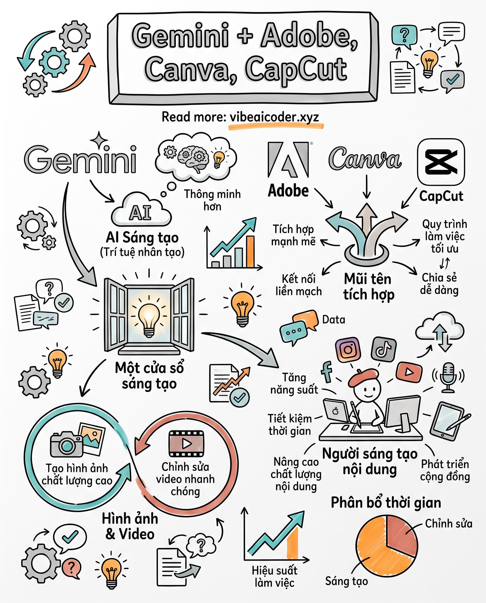 🎨 Gemini Bắt Tay Adobe, Canva Và CapCut: Tạo Nội Dung Chỉ Trong Một Cửa Sổ