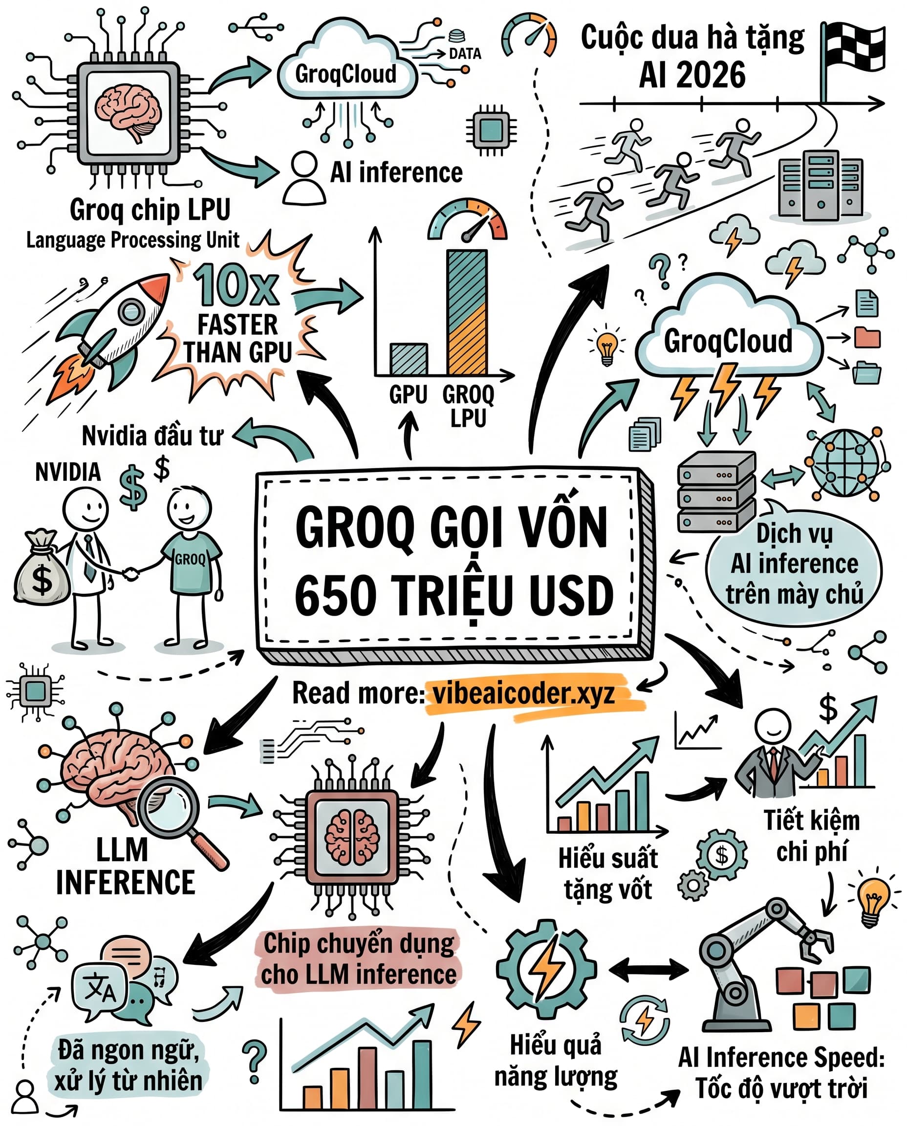 🚀 Groq Gọi Vốn 650 Triệu Đô Sau Khi Được Nvidia Chống Lưng