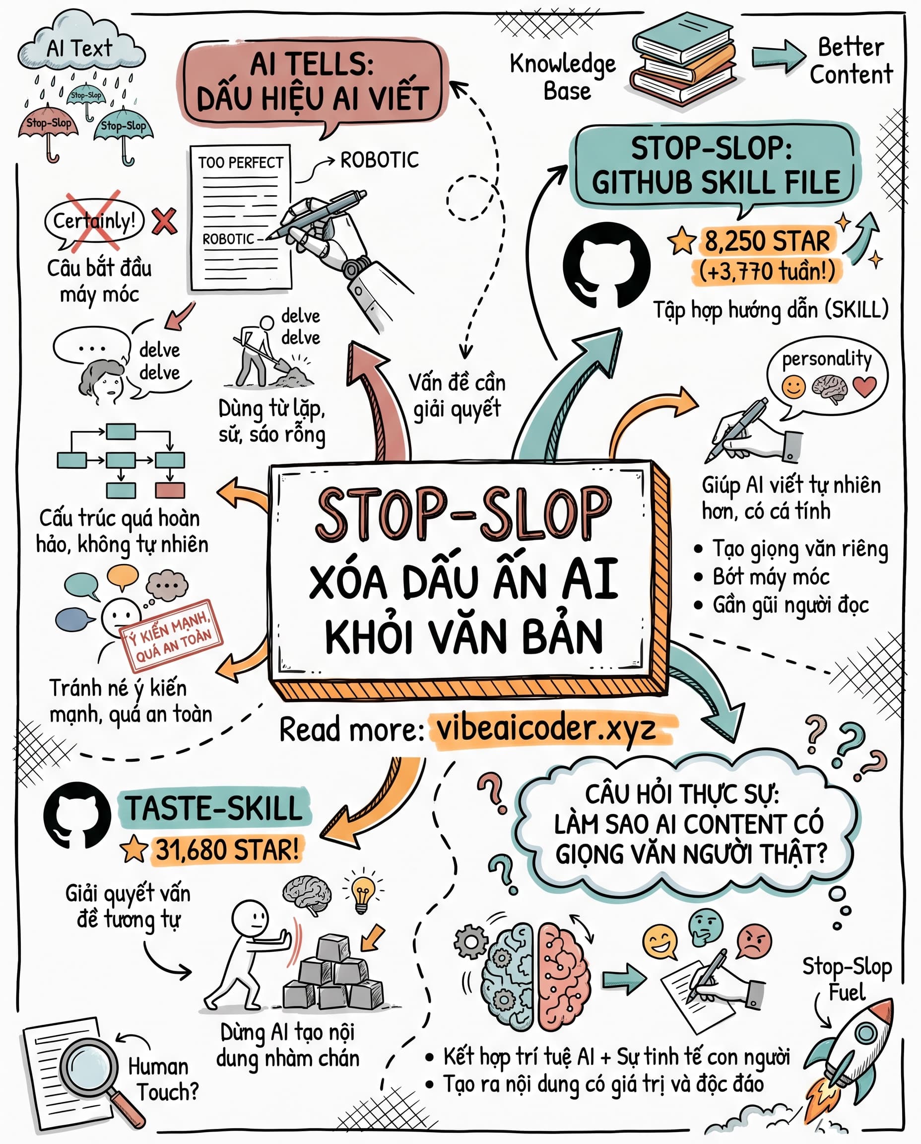✍️ Stop-Slop: Bí Kíp Giúp AI Viết Như Người Thật, Không Còn "Robotic"