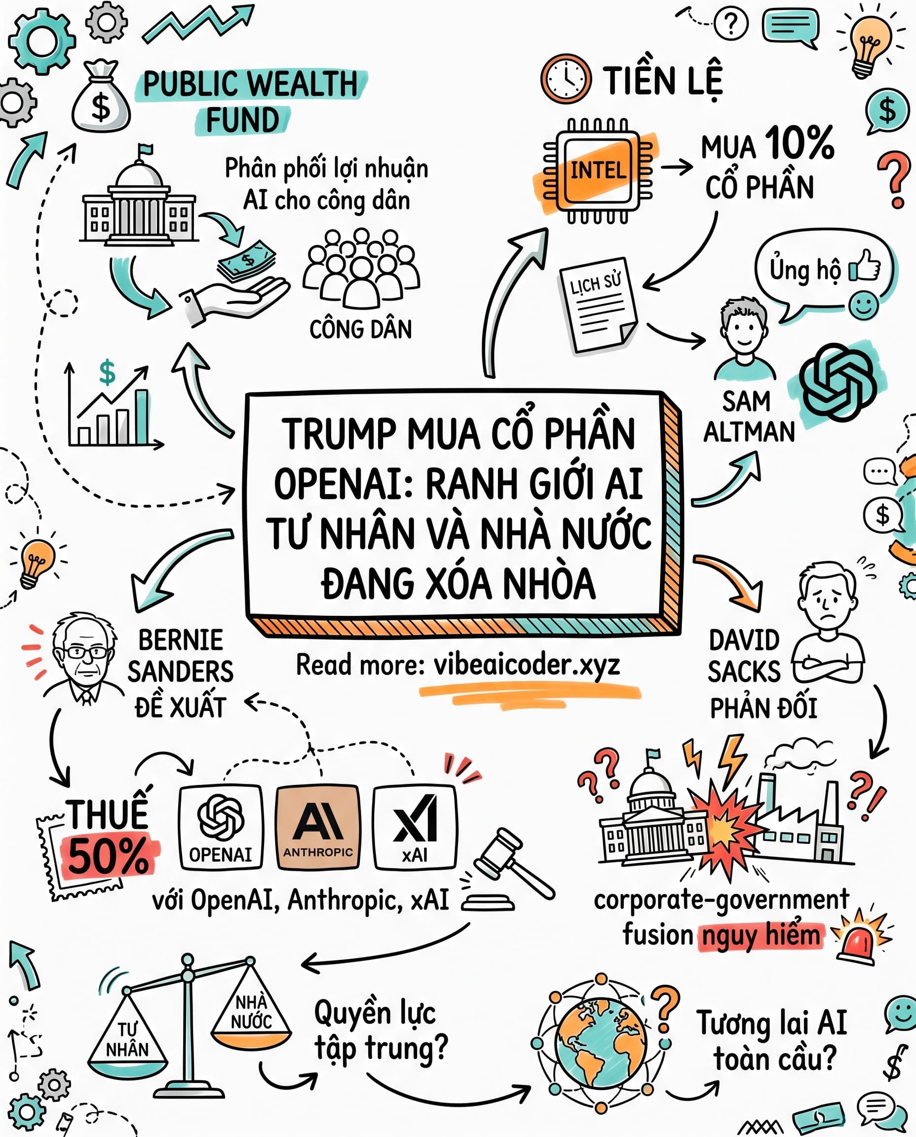 🏛️ Mỹ Sắp Mua Cổ Phần OpenAI: Lịch Sử Chưa Từng Thấy Đang Xảy Ra