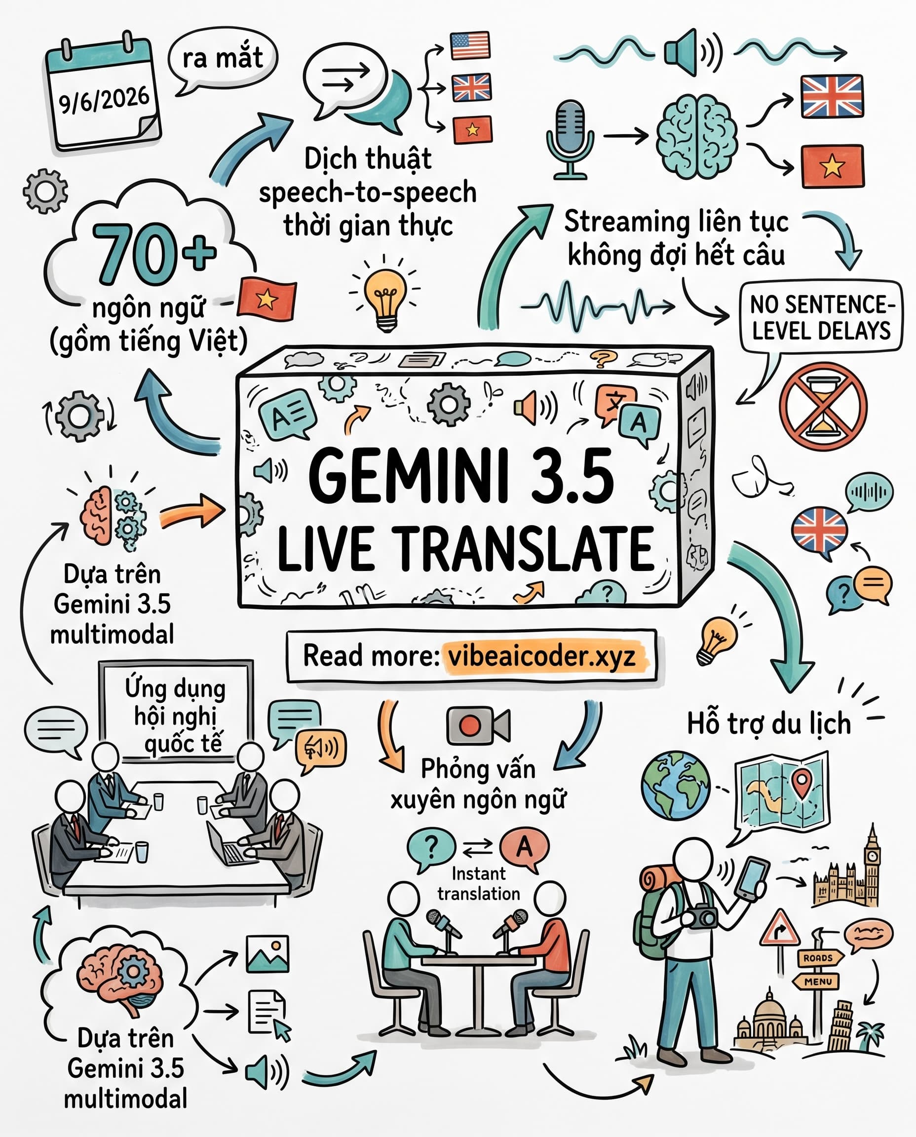 🌏 Google Gemini 3.5 Live Translate: Dịch Giọng Nói Thời Gian Thực, Không Còn Rào Cản Ngôn Ngữ