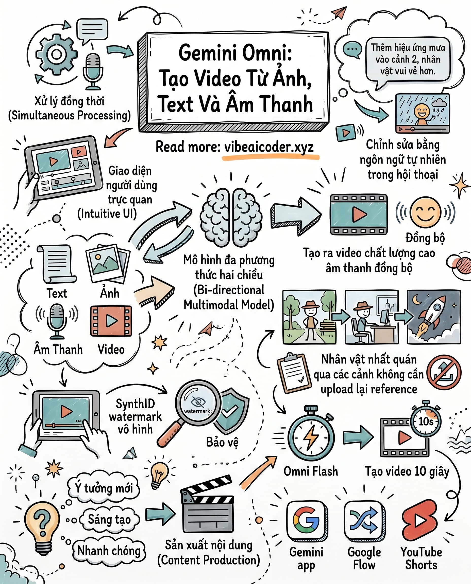 🎬 Gemini Omni: AI Đầu Tiên Tạo Video Từ Bất Kỳ Thứ Gì Bạn Đưa Vào