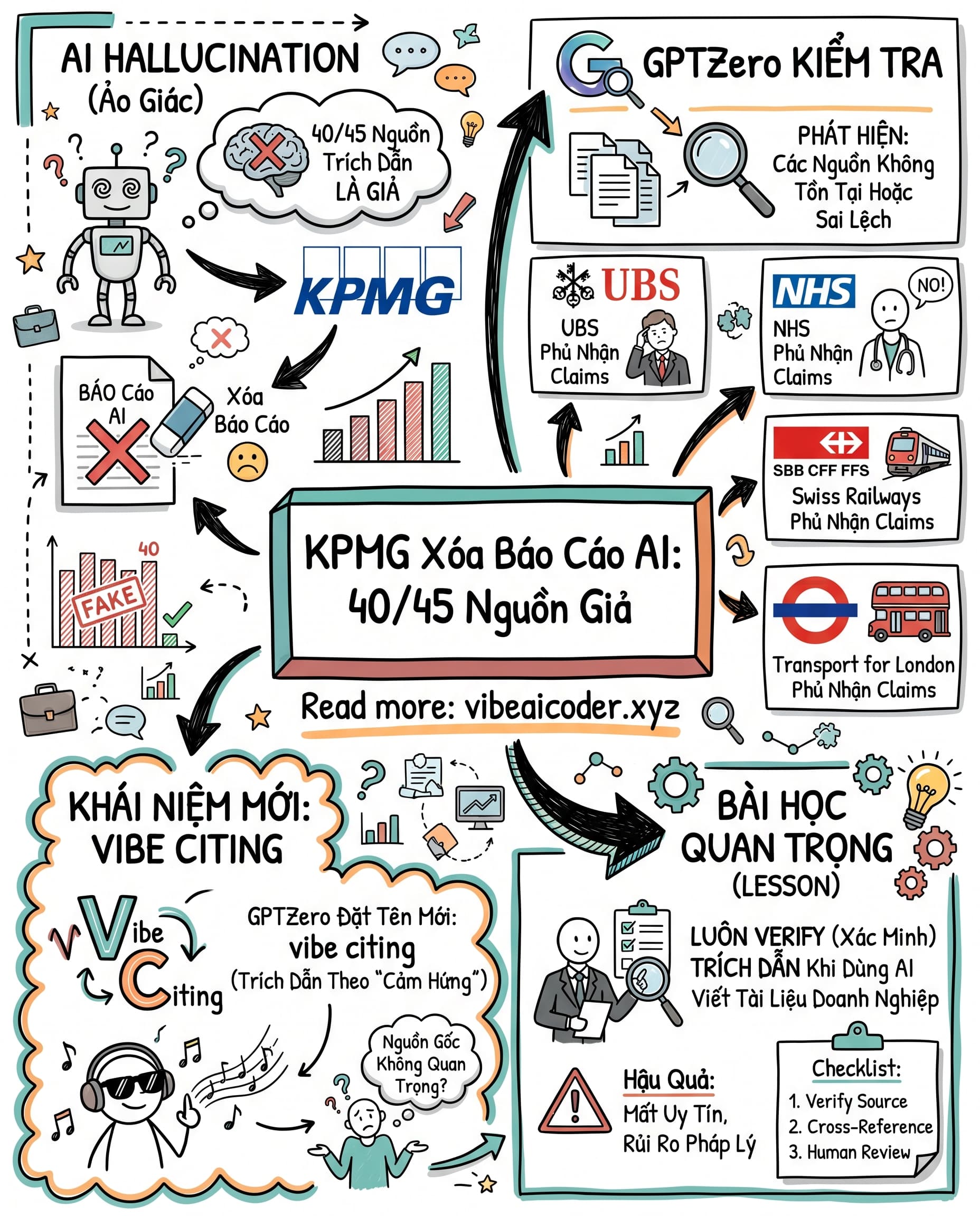 🔥 KPMG Xóa Báo Cáo Vì AI Bịa 40/45 Nguồn Trích Dẫn