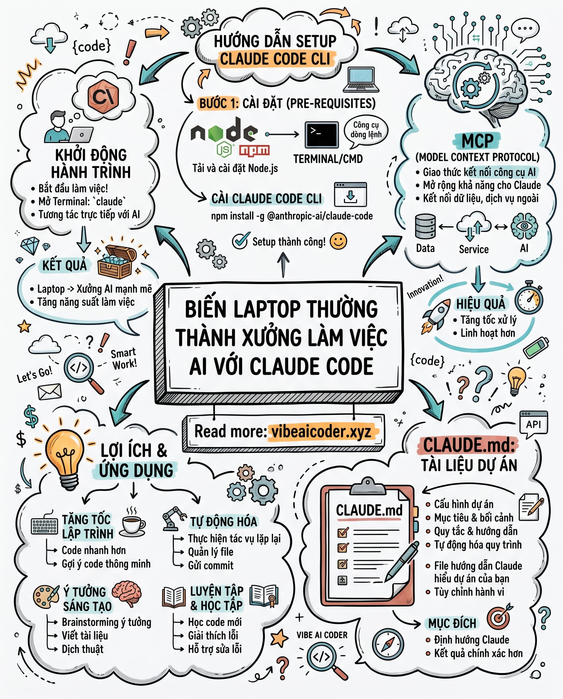 🛠️ Biến Laptop Thường Thành Xưởng Làm Việc AI Với Claude Code