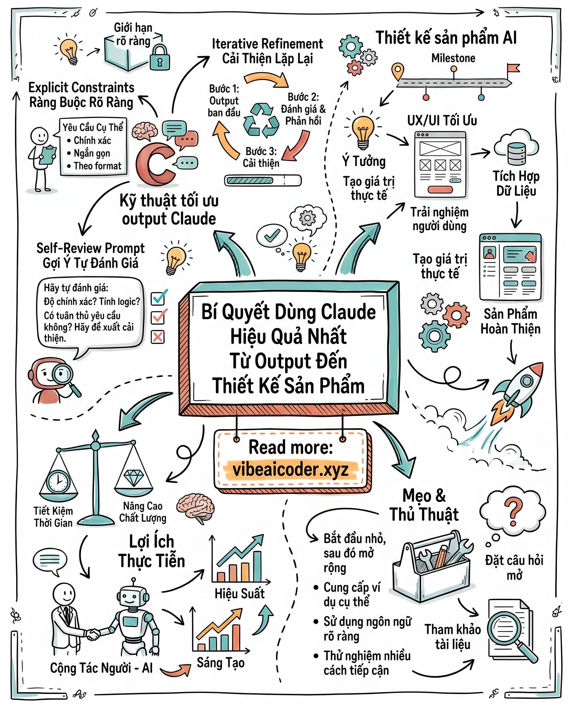 🧠 Bí Quyết Dùng Claude Hiệu Quả Nhất Từ Output Đến Thiết Kế Sản Phẩm