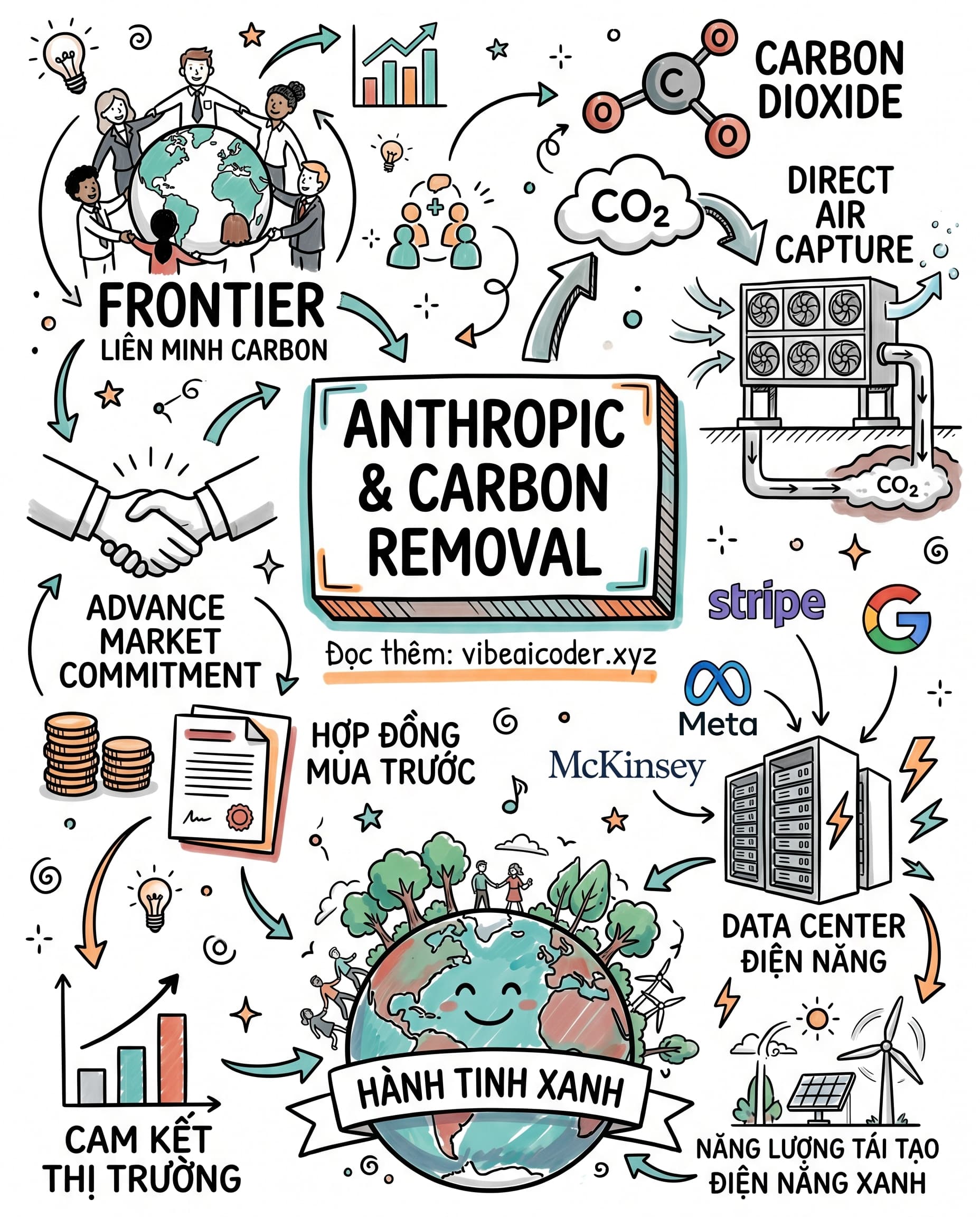 🌱 Anthropic Vừa Gia Nhập Liên Minh Mua Carbon Thật, Không Phải Tín Chỉ Rừng
