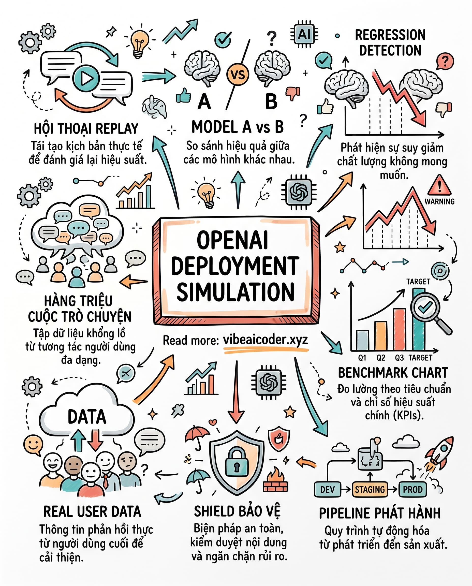 🧪 OpenAI Dùng Hàng Triệu Hội Thoại Thực Để Test Model Trước Khi Phát Hành