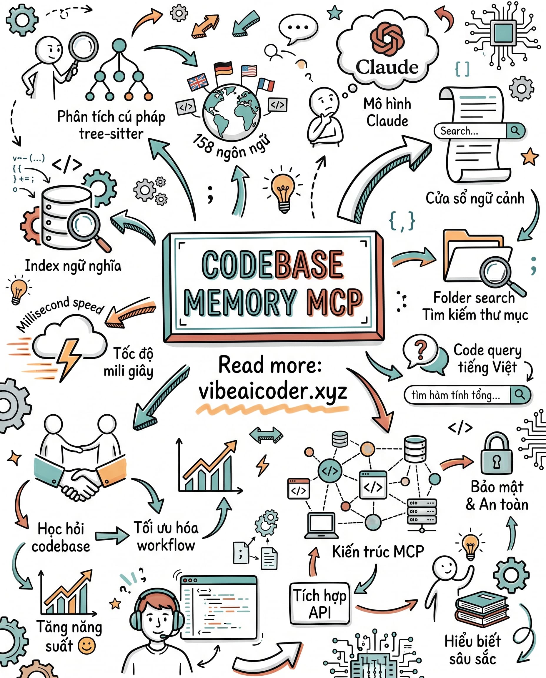 🧠 Tool MCP Giúp Claude Nhớ Toàn Bộ Codebase Chỉ Trong Vài Millisecond