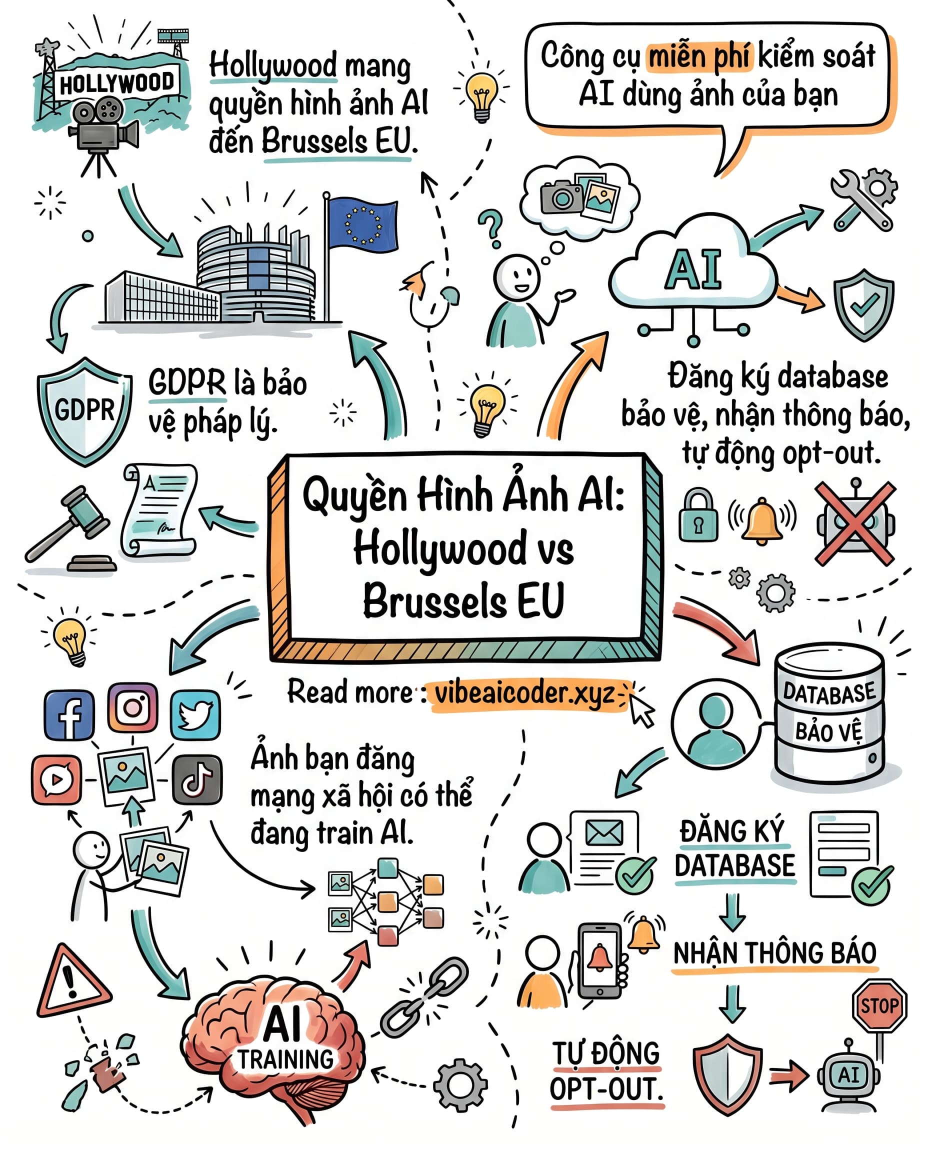 🎬 Hollywood Giúp Bạn Đòi Lại Quyền Kiểm Soát Hình Ảnh Trước AI