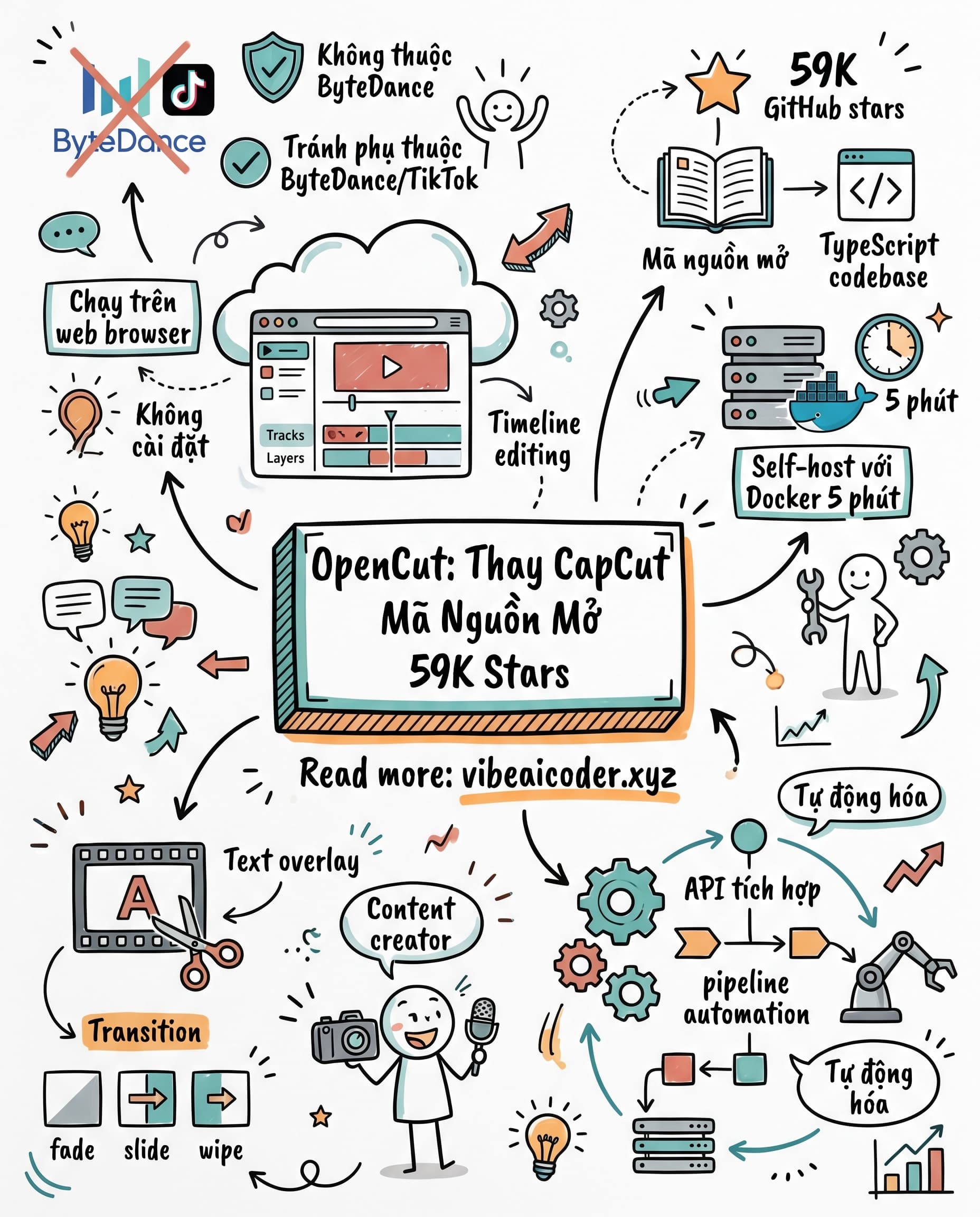 ✂️ OpenCut: Thay Thế CapCut Mã Nguồn Mở Đang Gây Bão Với 59K Stars