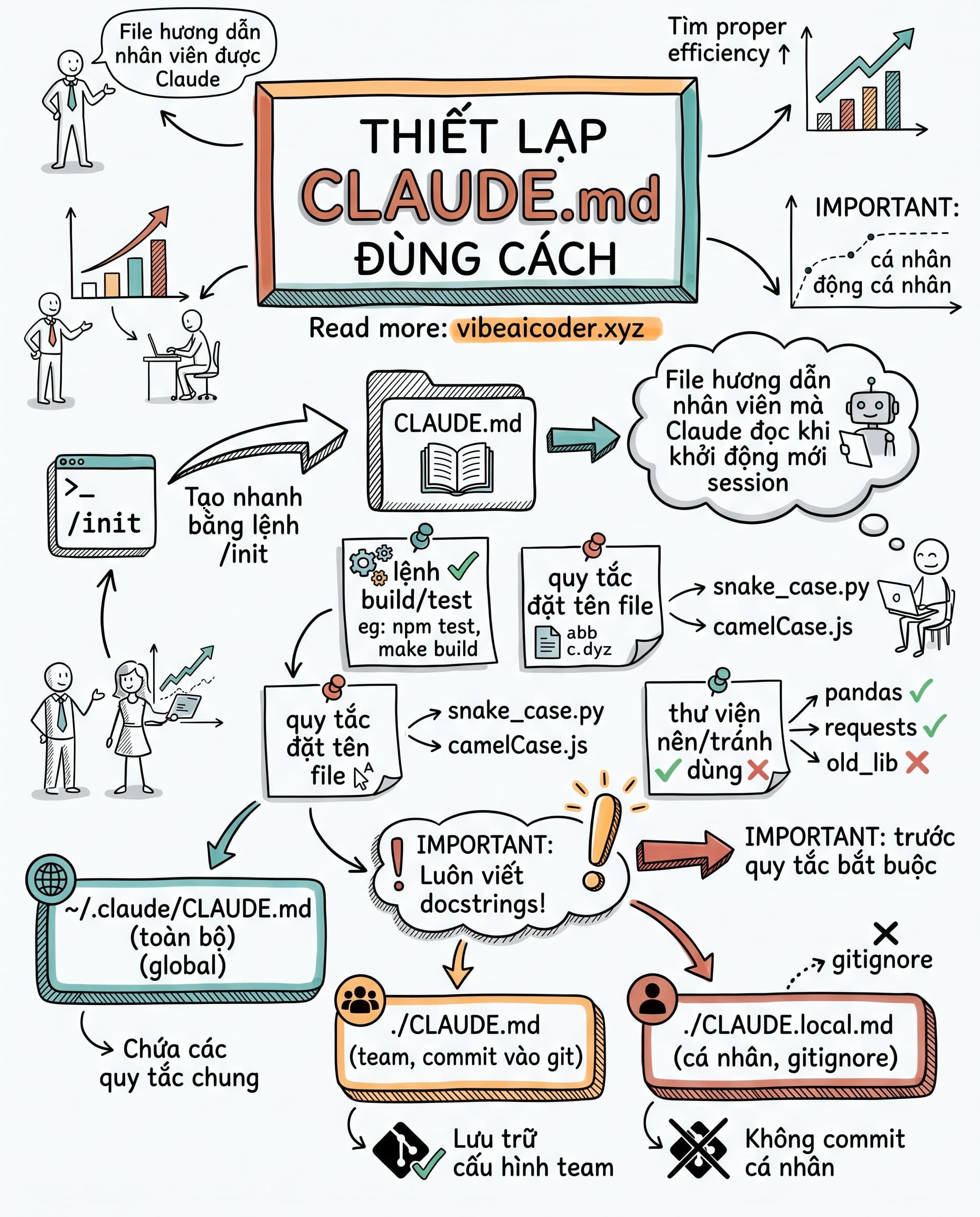 📄 CLAUDE.md: File Hướng Dẫn Nhân Viên Giúp Claude Nhớ Mọi Thứ Từ Đầu Session