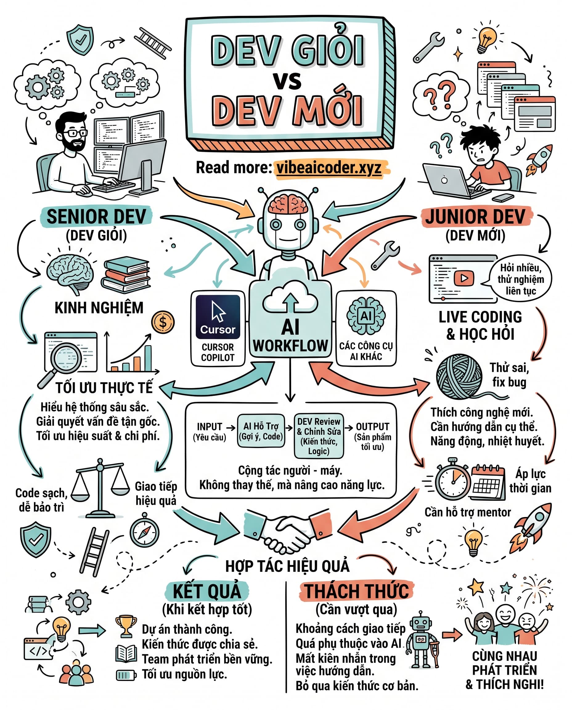 🧠 Dev Senior Dùng AI Khác Gì So Với Dev Mới Vào Nghề?