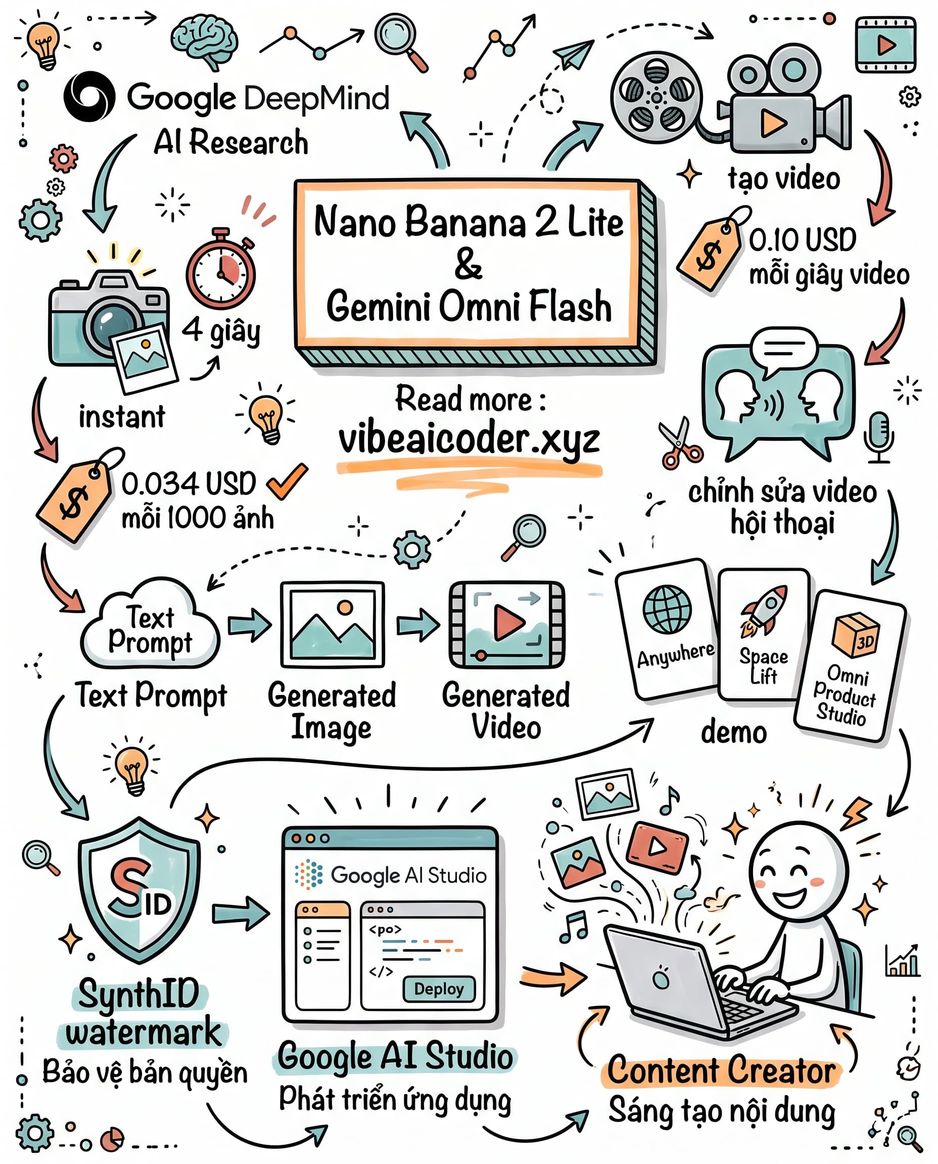 🍌 Google ra mắt bộ đôi tạo ảnh 4 giây, tạo video giá 1 đô cho content creator