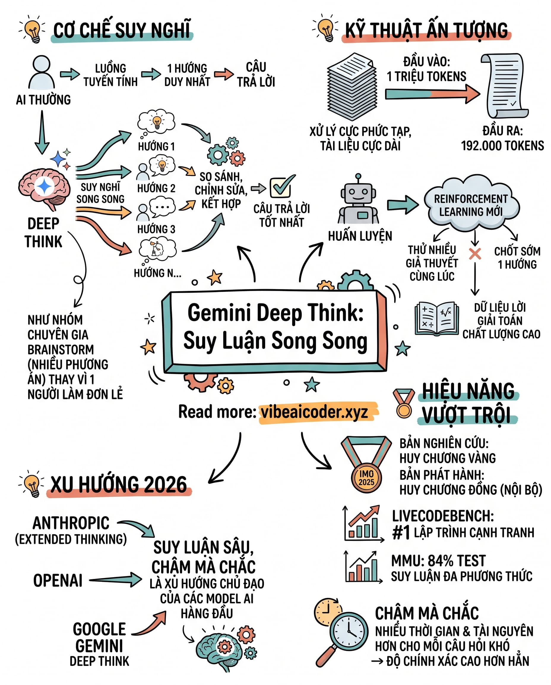🧠 Google vừa cho AI 'họp nhóm' trong đầu để trả lời câu hỏi khó