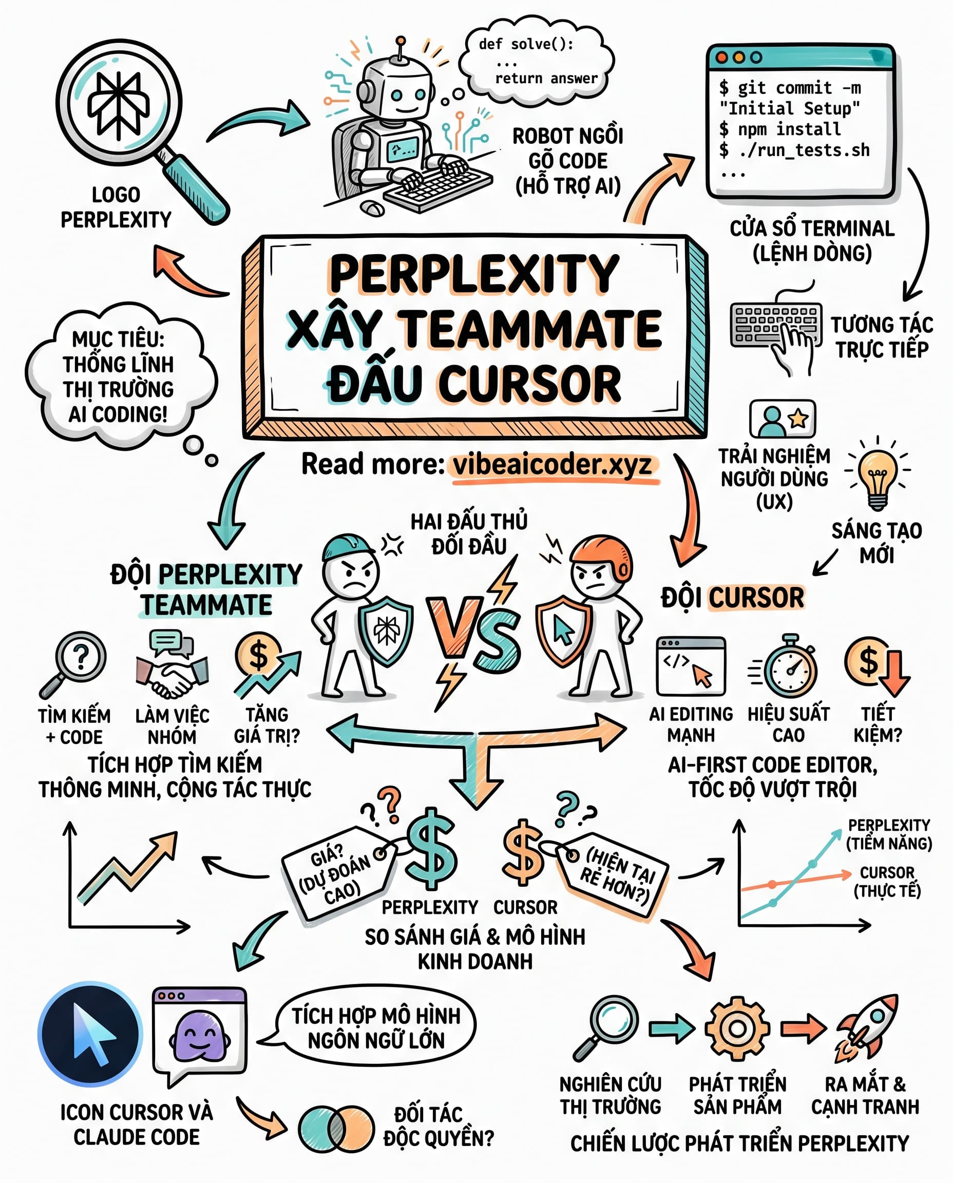 ⚔️ Perplexity Âm Thầm Xây Teammate, Vũ Khí Mới Đấu Cursor Và Claude Code
