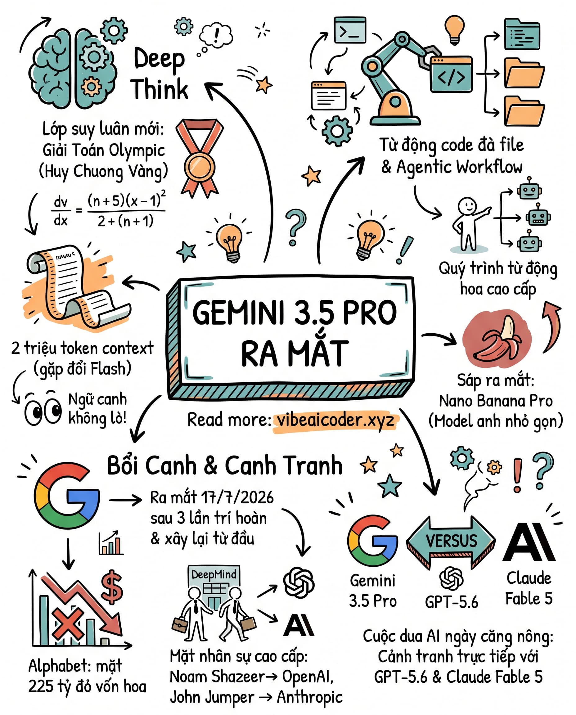 🤯 Gemini 3.5 Pro Ra Mắt: Nhớ Cùng Lúc 2 Triệu Token