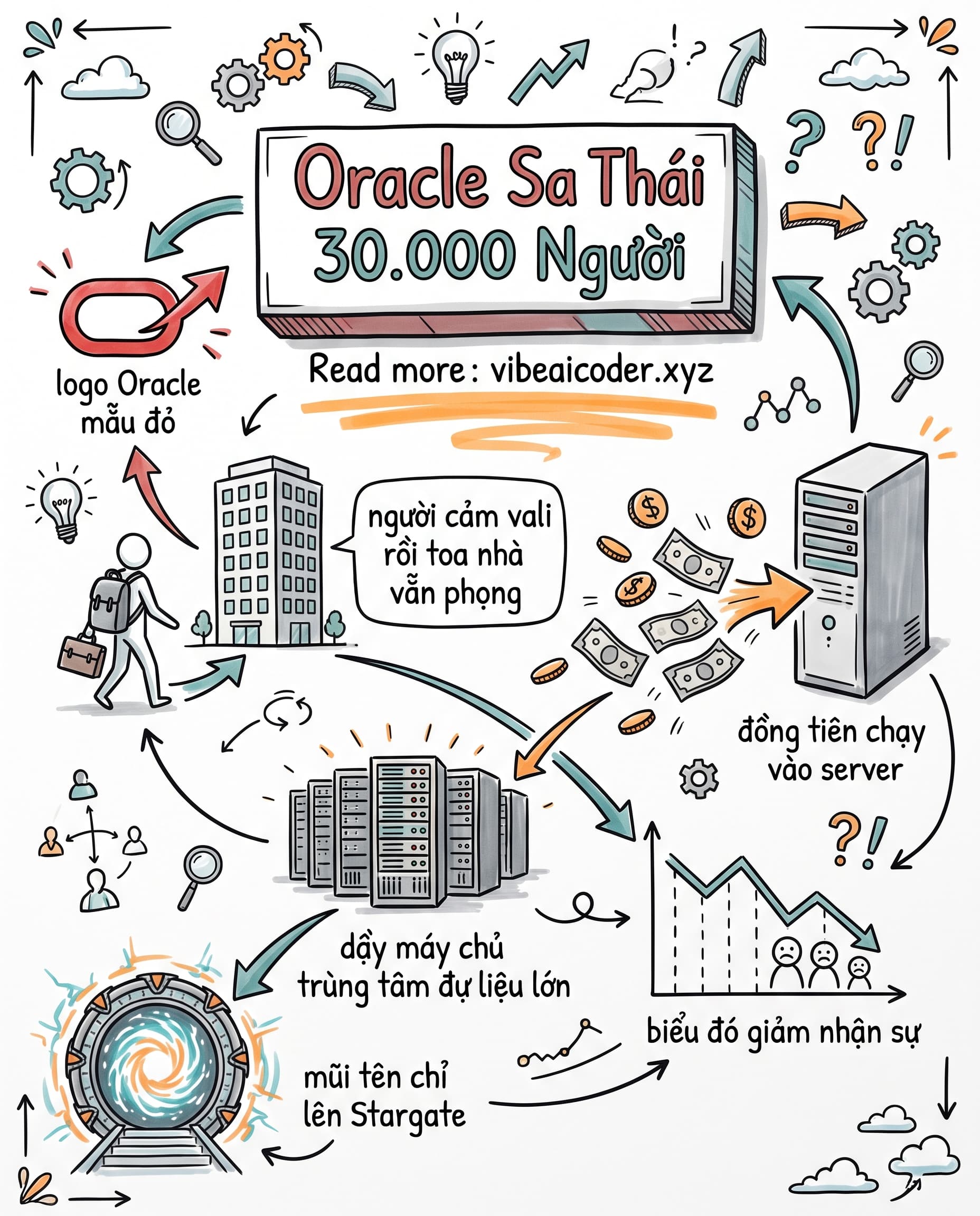 Oracle Sa Thải 30.000 Người Để Dồn Tiền Cho Canh Bạc AI Với OpenAI