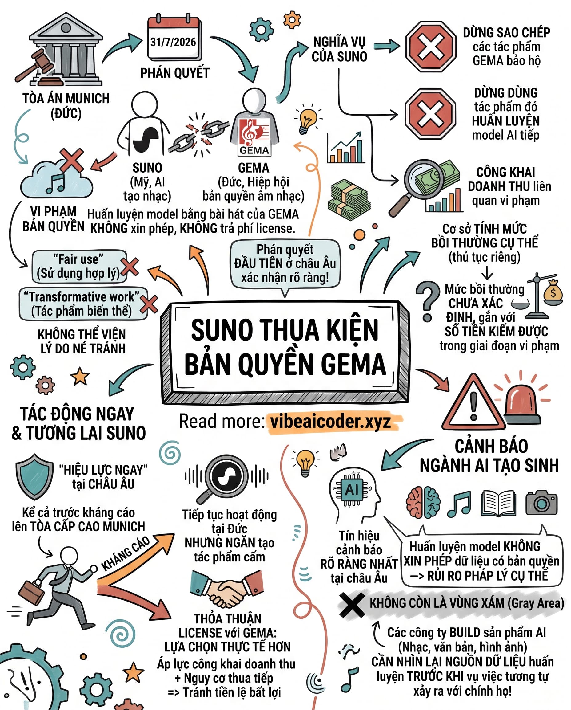 ⚖️ Suno Thua Kiện Bản Quyền Tại Đức: AI Nhạc Hết Đường Né Luật?