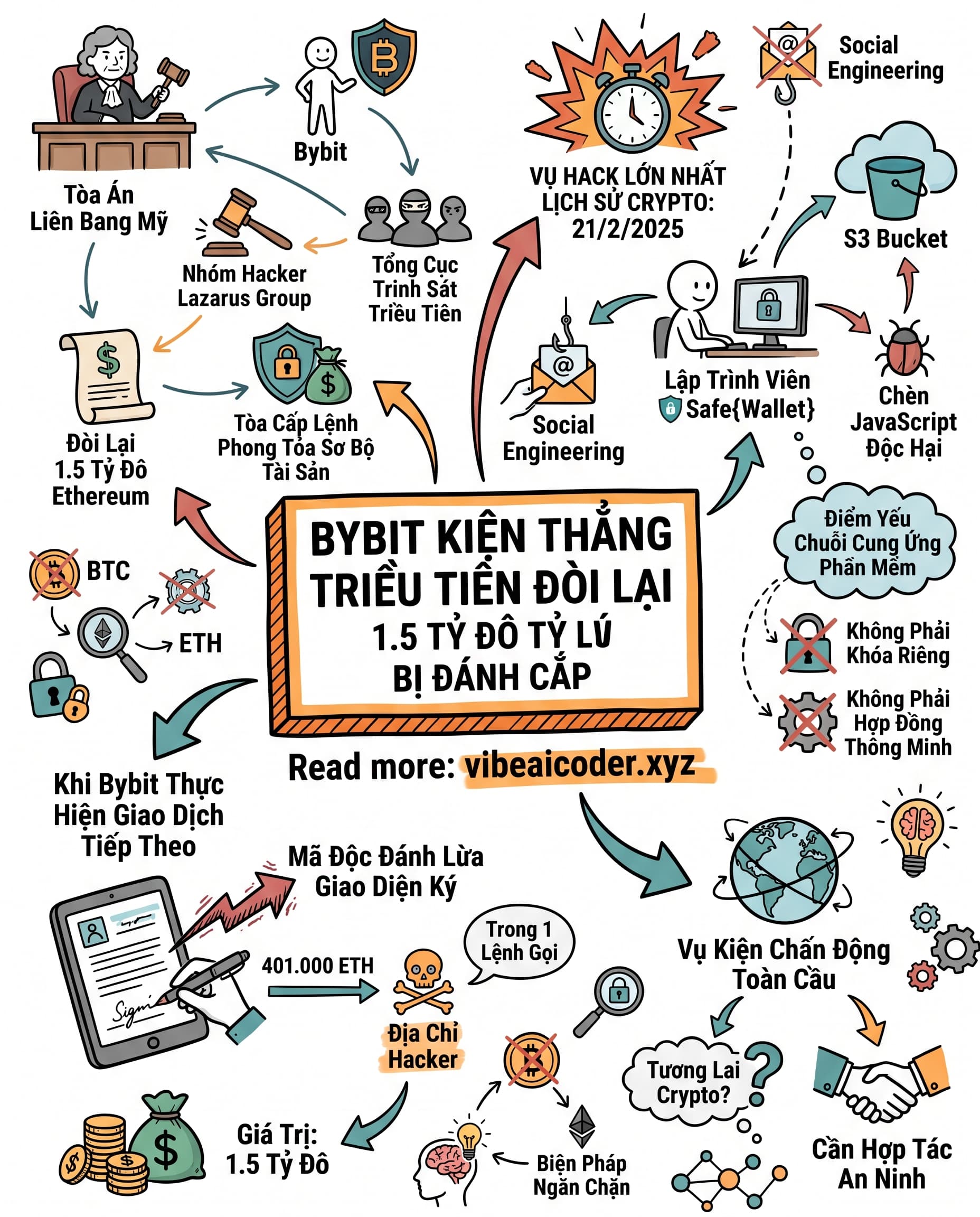 ⚖️ Bybit Kiện Thẳng Triều Tiên Đòi Lại 1.5 Tỷ Đô Bị Đánh Cắp