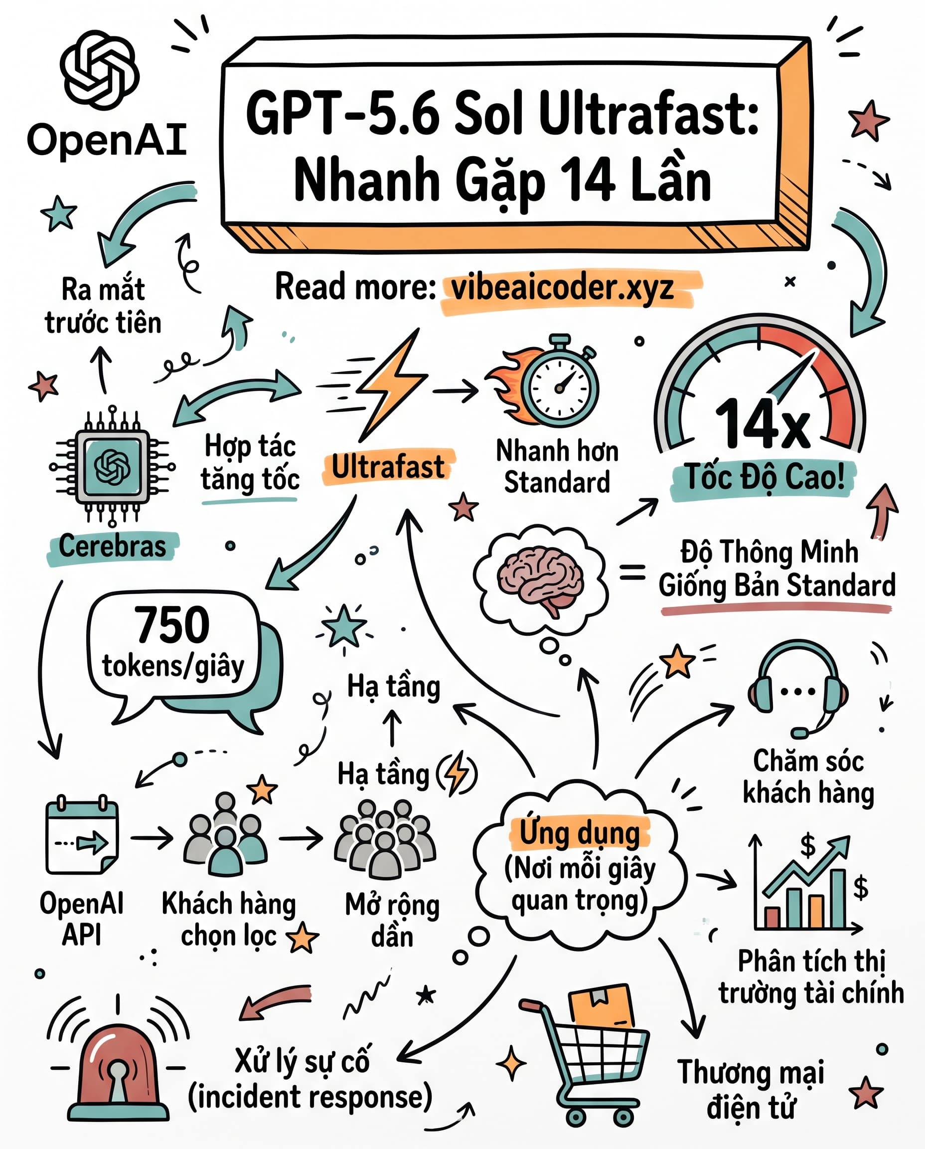 ⚡ GPT-5.6 Sol Ultrafast: Nhanh Gấp 14 Lần Nhờ Cerebras
