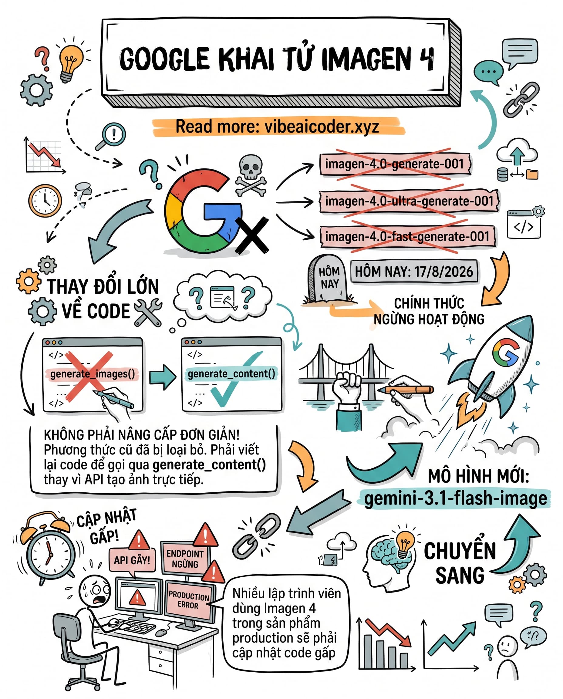 💀 Google Khai Tử Imagen 4 Hôm Nay, Code Cũ Sẽ Gãy Nếu Không Sửa Kịp