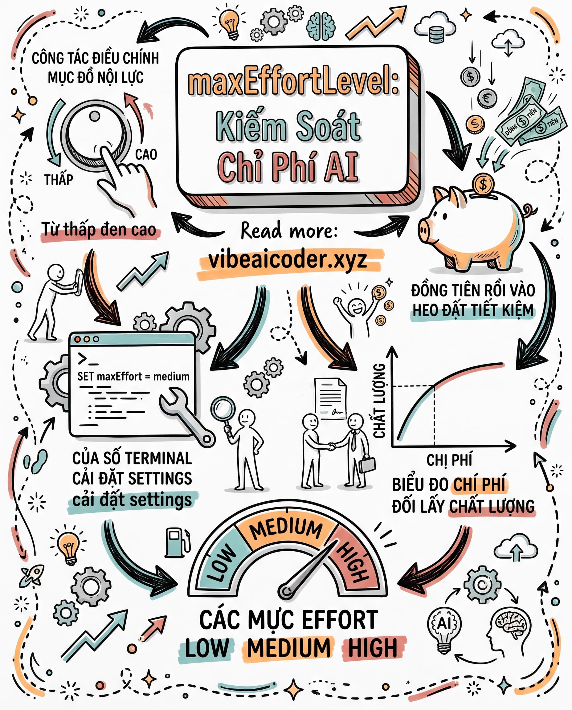 ⚙️ maxEffortLevel: nút vặn chi phí AI mà dân dùng Claude Code nên biết