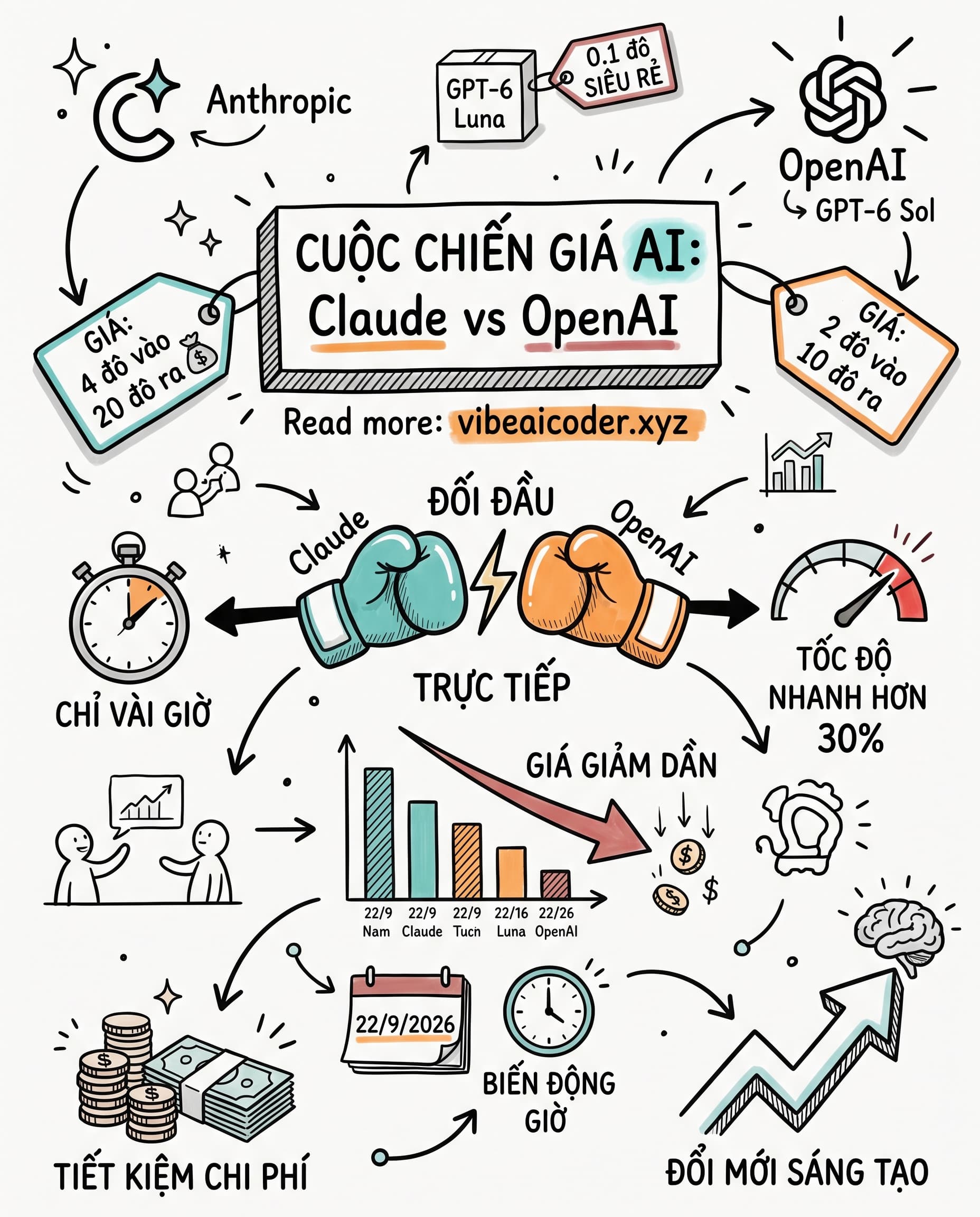 💸 Claude Và OpenAI Giảm Giá Cùng Ngày, Bạn Được Lợi Gì?