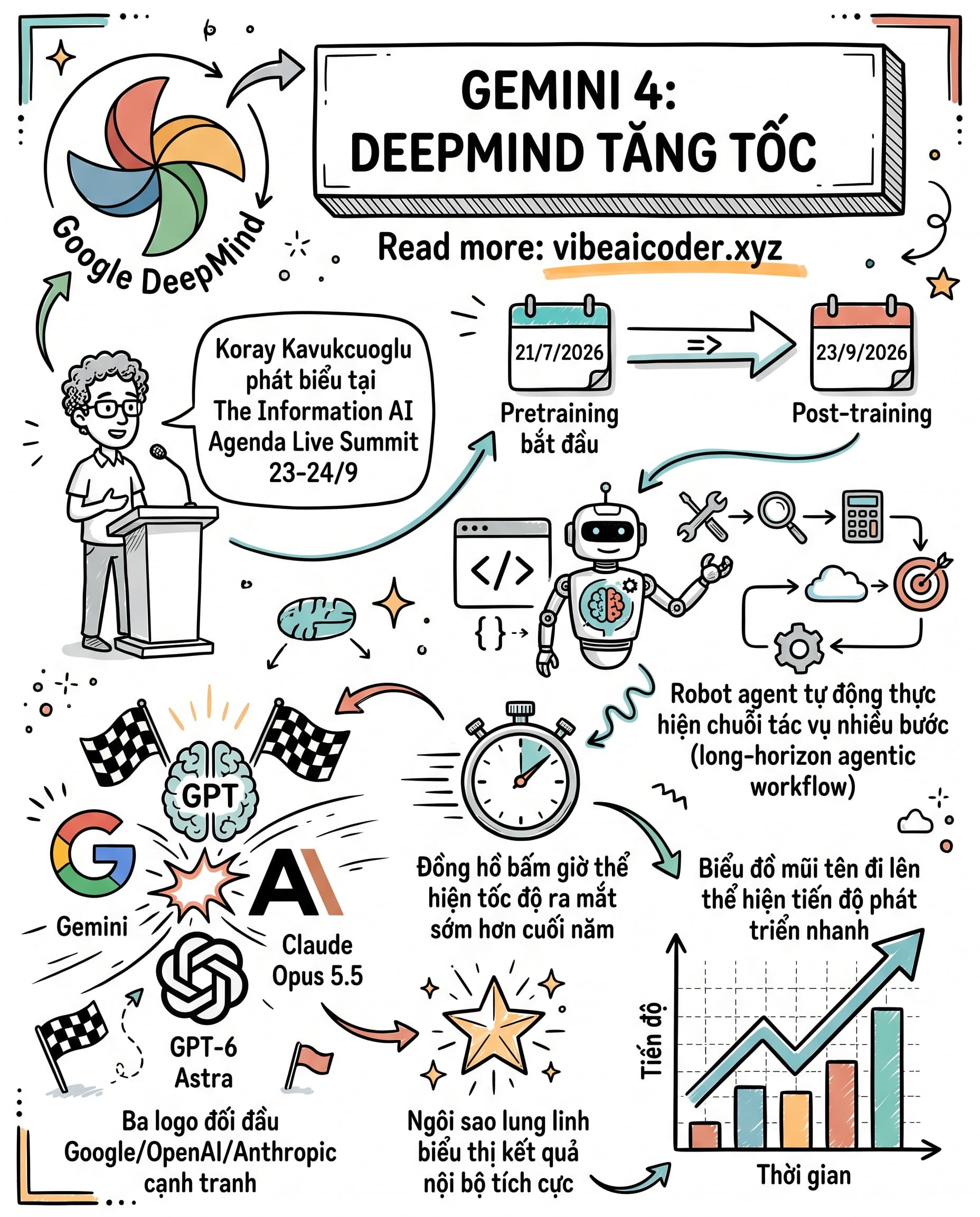 🚀 Gemini 4 Tăng Tốc: Google Muốn Ra Mắt Sớm Hơn Kế Hoạch