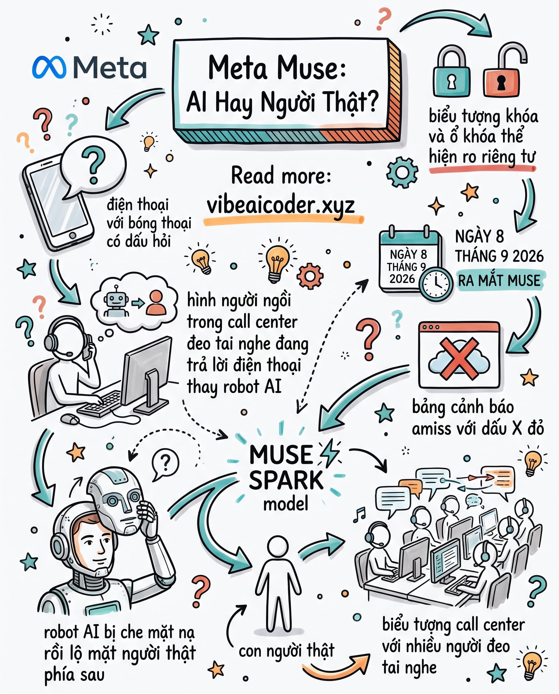 🎭 Trợ Lý AI Muse Của Meta Gọi Điện Hộ Bạn, Nhưng Người Nghe Máy Là Con Người Thật