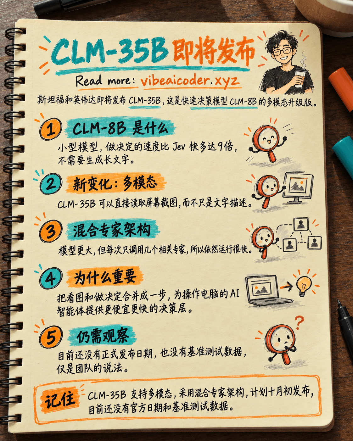 CLM-35B 即将发布：AI 直接看屏幕截图做决定